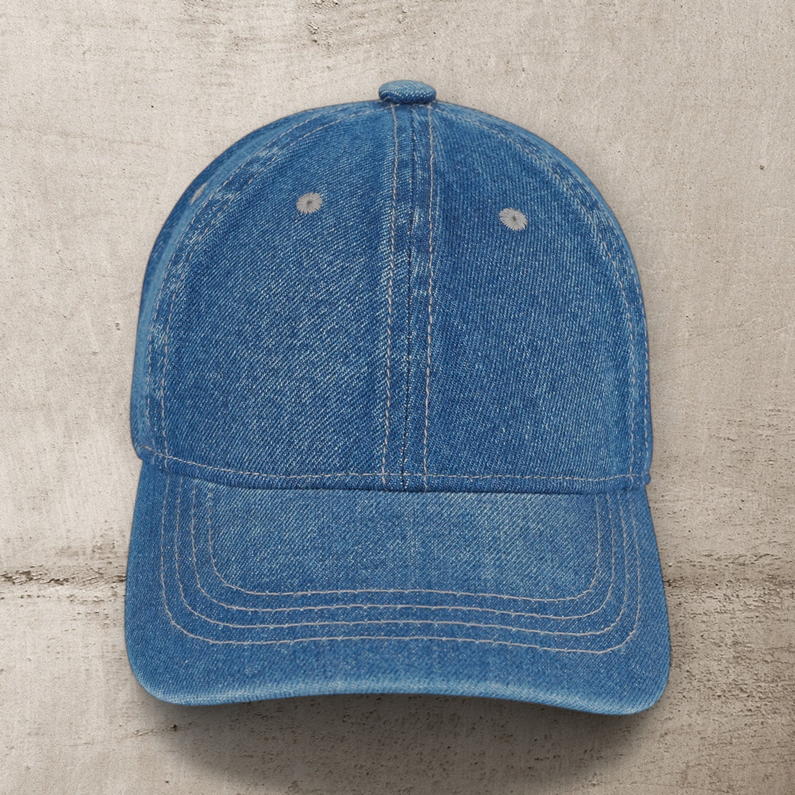 CC Denim Baseball Cap For Women Craft Friendly Embroidery