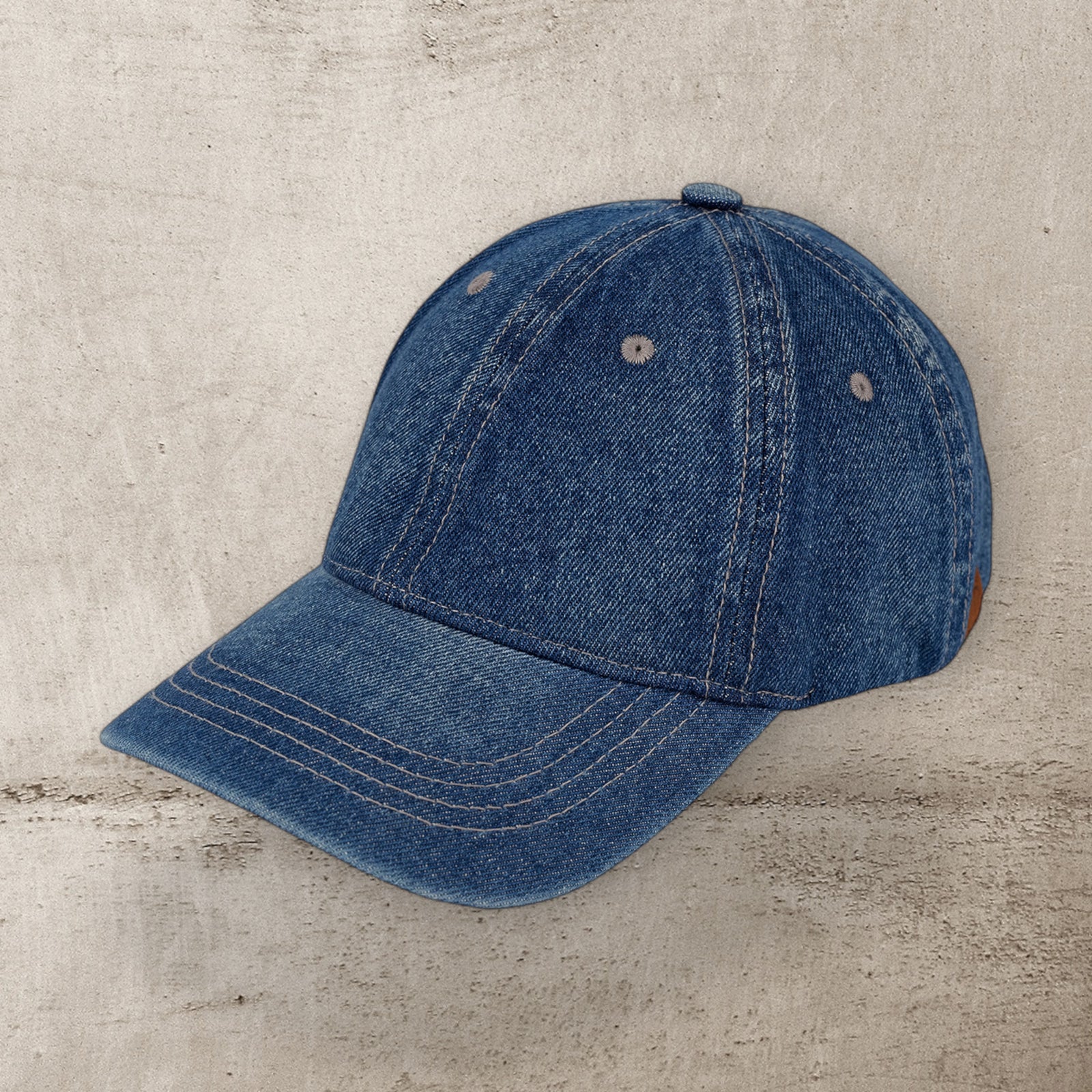 CC Denim Baseball Cap For Women Craft Friendly Embroidery