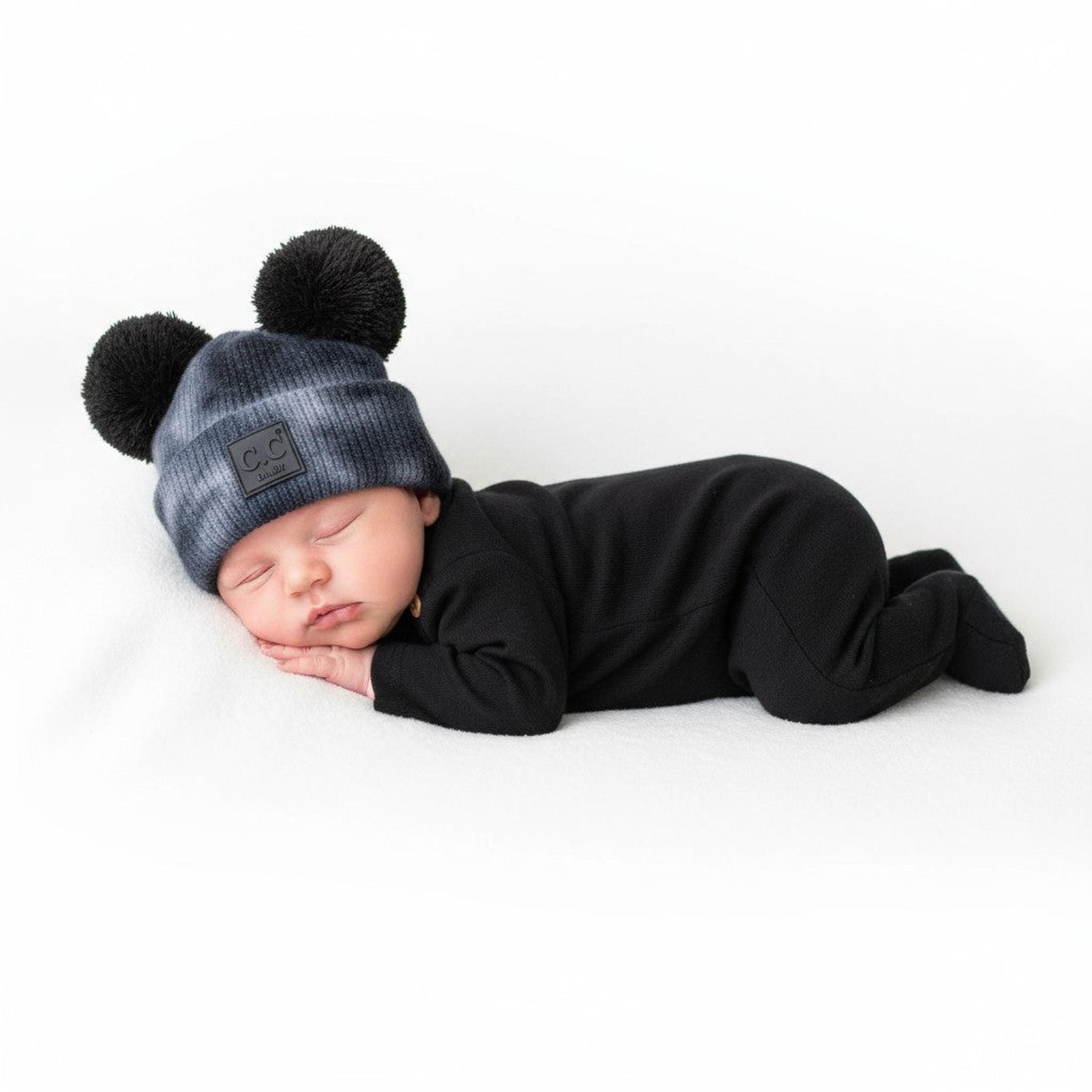 CC Baby Pom Pom Tie-Dye Beanies Hats