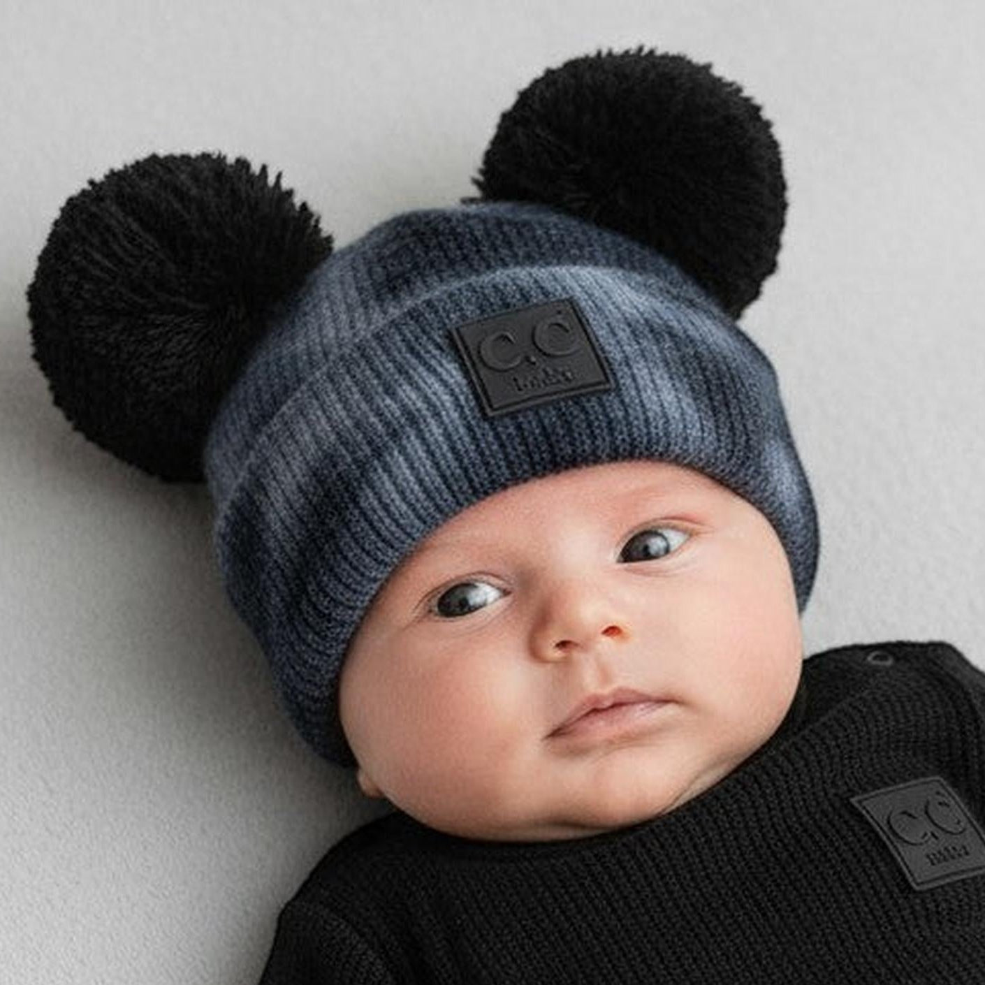 CC Baby Pom Pom Tie-Dye Beanies Hats