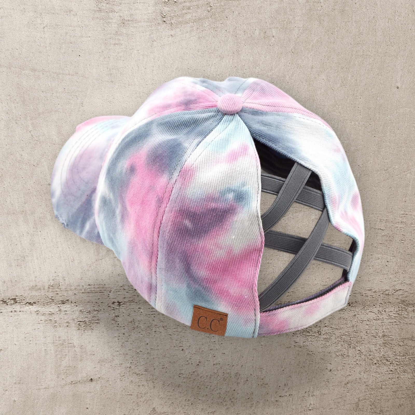 C.C® Criss Cross Ponytail Cap - Women's Cotton Baseball Hat for Ponytails & Braids