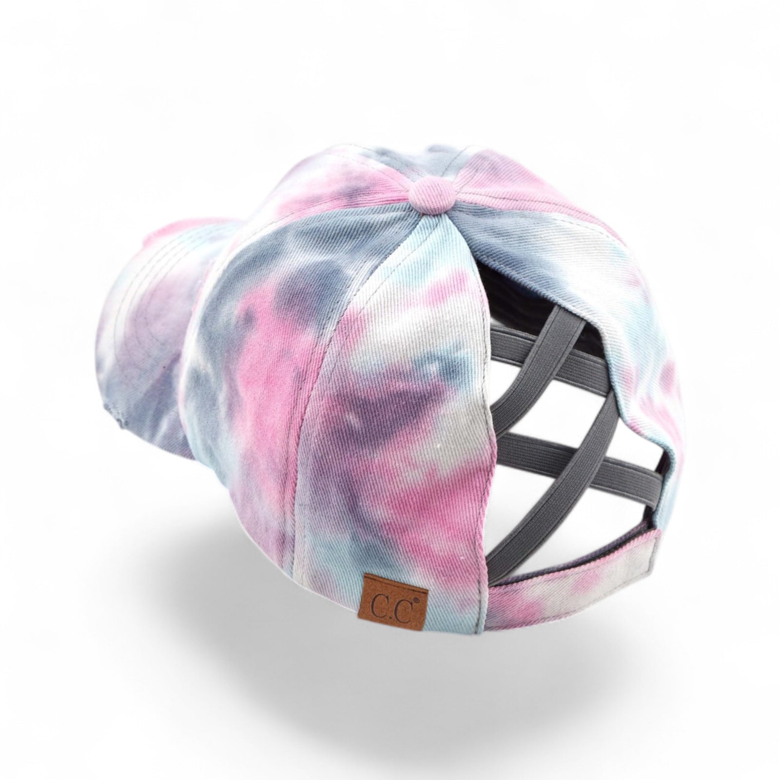 C.C® Criss Cross Ponytail Cap - Women's Cotton Baseball Hat for Ponytails & Braids