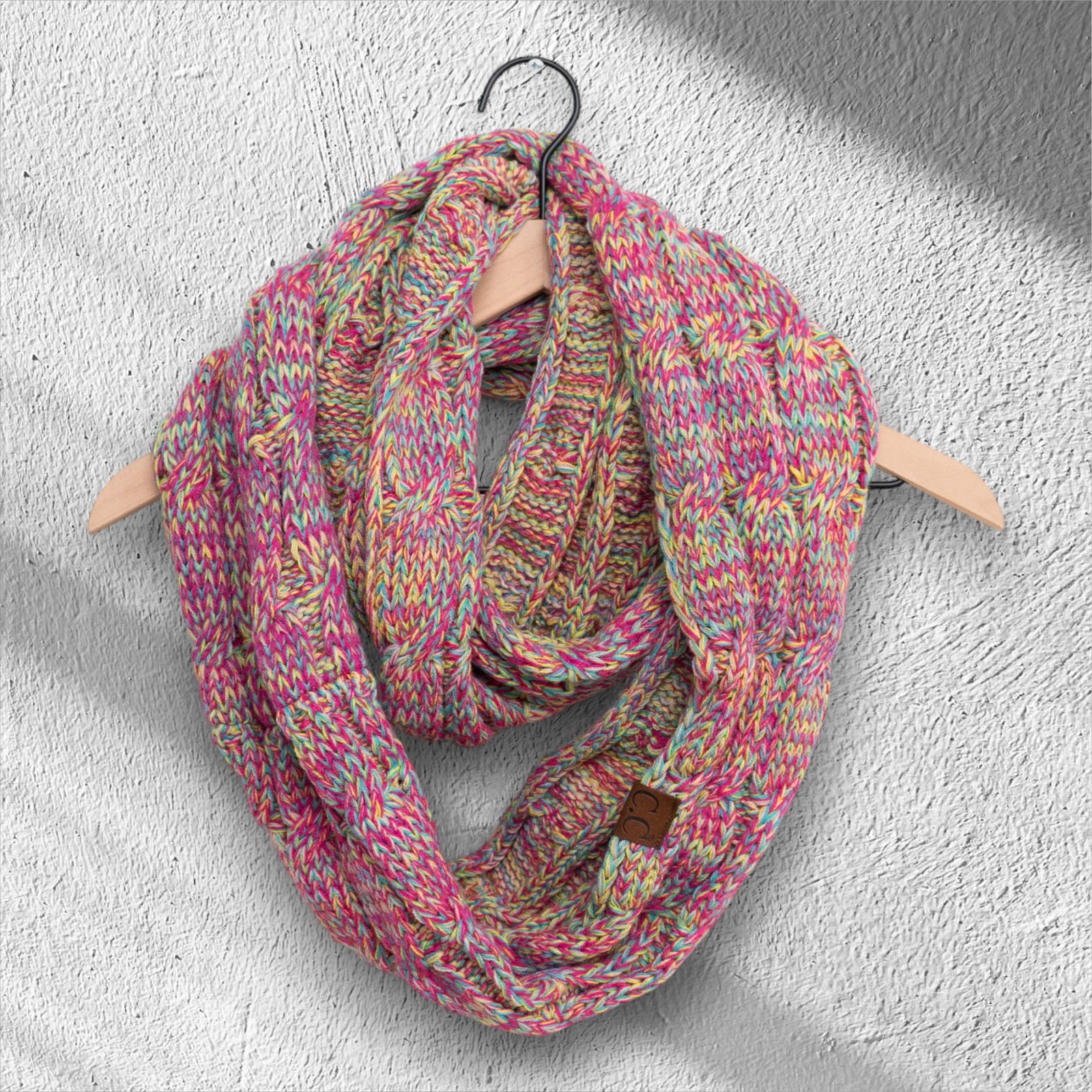 Multicolor Infinity Scarf CC Crafted for Women One Size