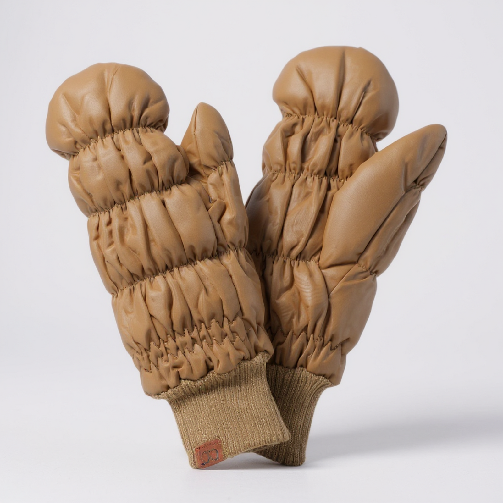 CC Quilted Mittens - Windproof Fleece Lined Winter Gloves for Women & Men