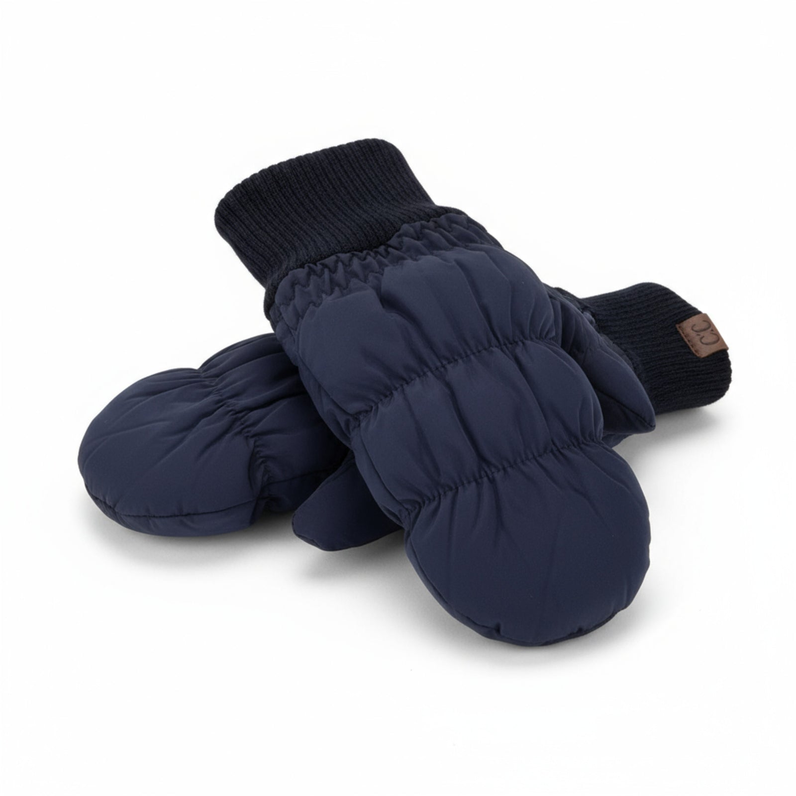 CC Quilted Mittens - Windproof Fleece Lined Winter Gloves for Women & Men