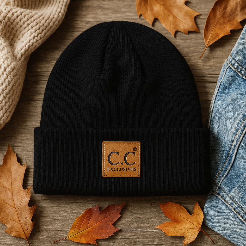 CC Everyday Beanie - Unisex Ribbed Knit Winter Hat Multicolor