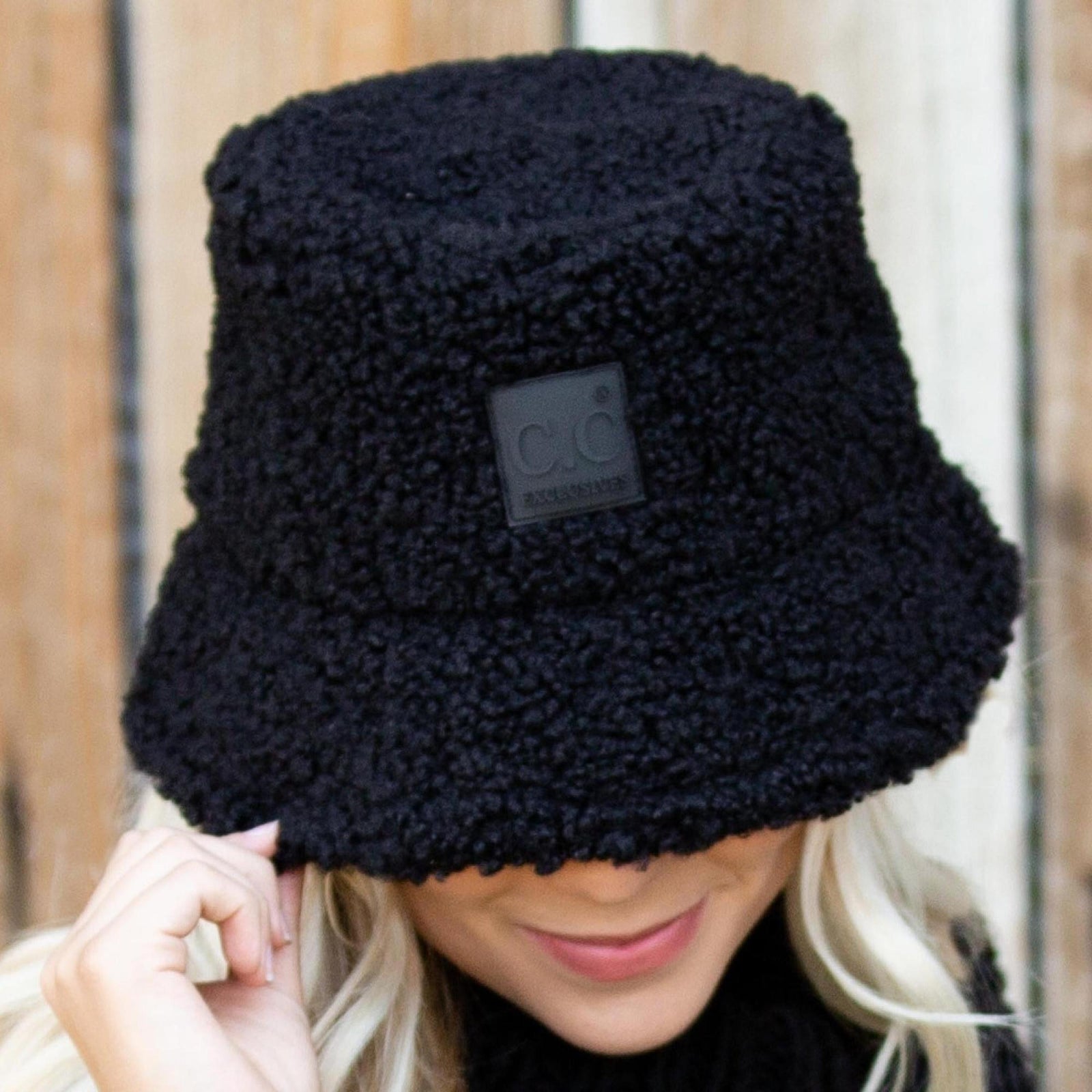 CC Sherpa Adjustable Bucket Hat For Women UV Protection