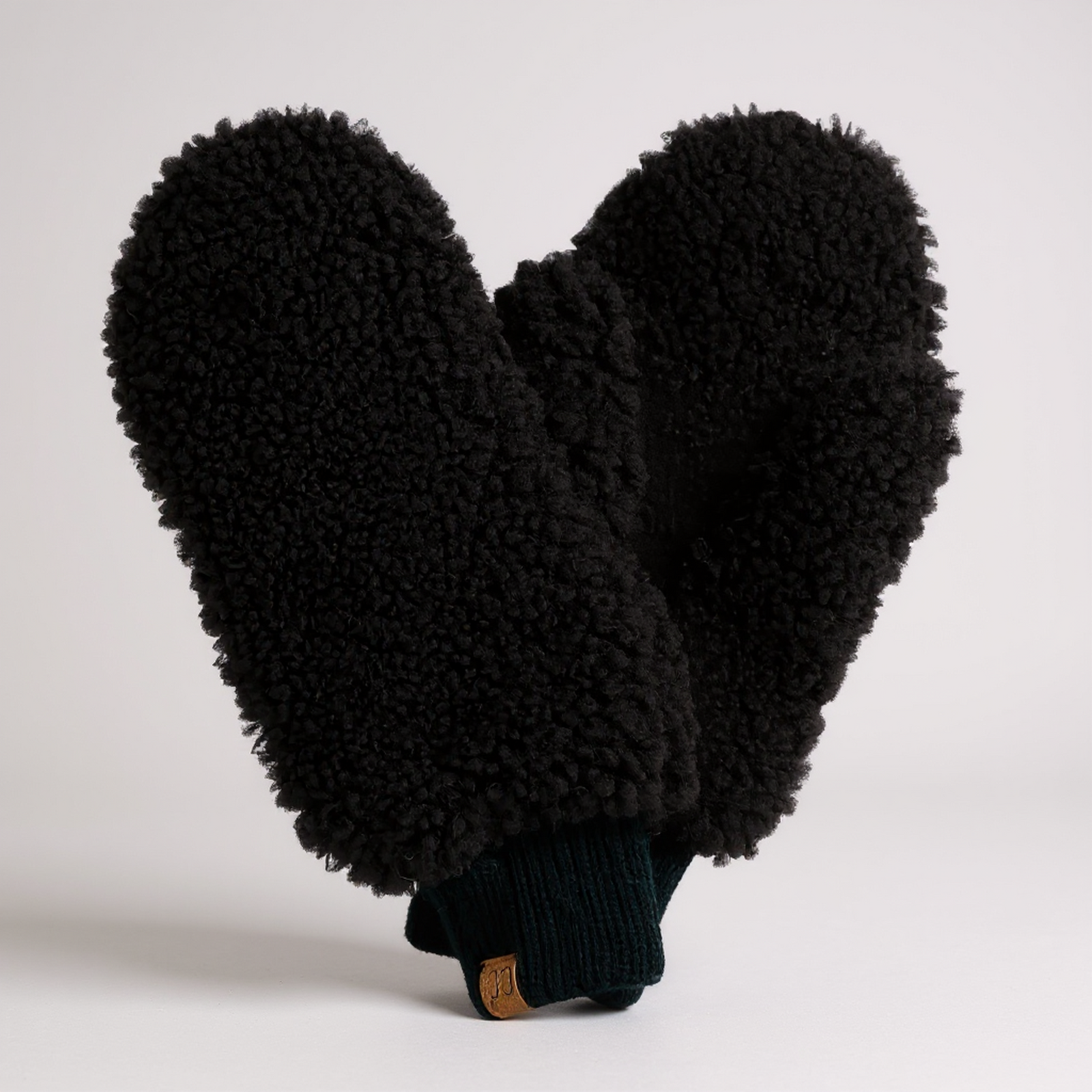 CC Soft Sherpa Mittens - Fold-Down Convertible Winter Mittens