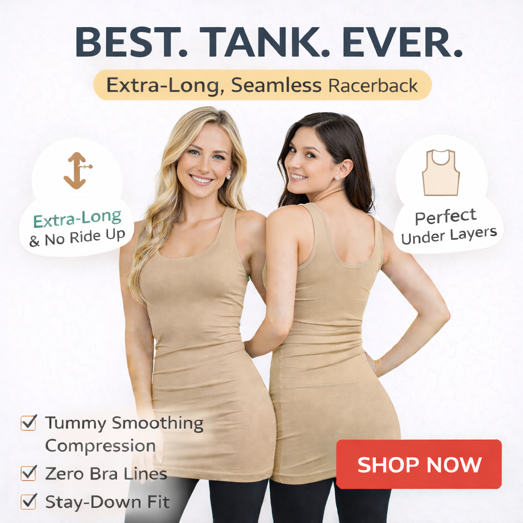 Scoop Back Layering Tank Top - Ultra Soft Stretch