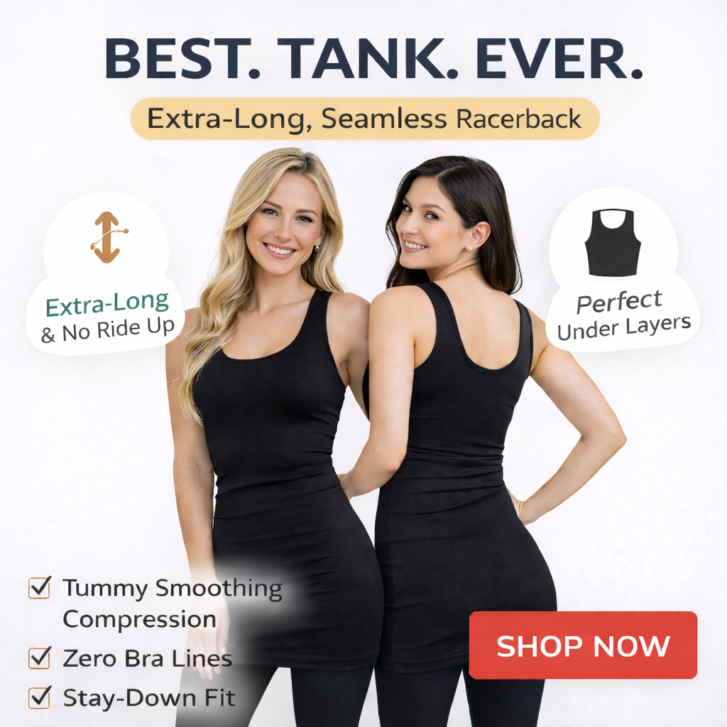 Scoop Back Layering Tank Top - Ultra Soft Stretch