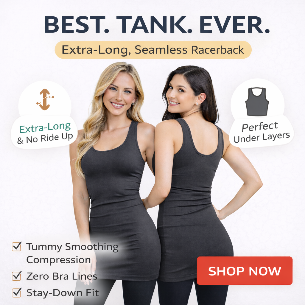 Scoop Back Layering Tank Top - Ultra Soft Stretch