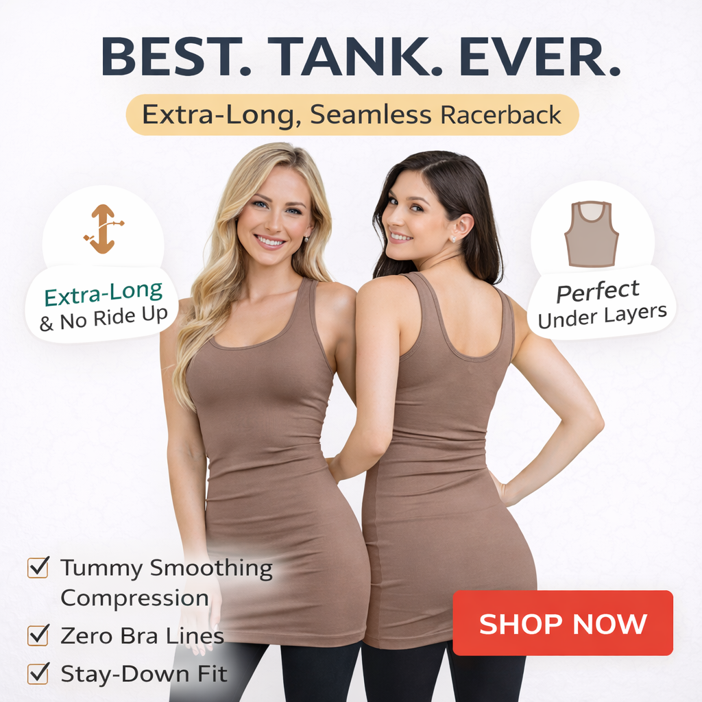 Scoop Back Layering Tank Top - Ultra Soft Stretch