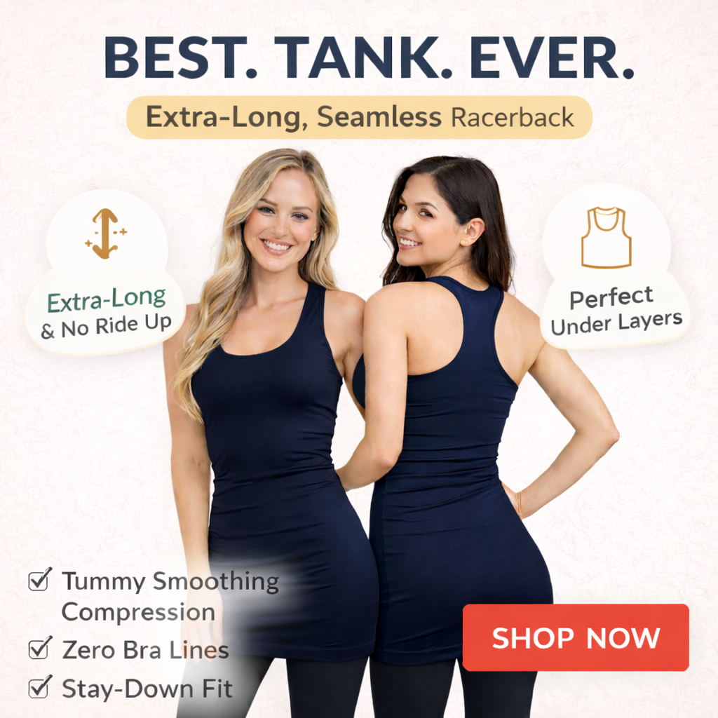 Extra Long Layering Racerback Tank - Seamless Stretch