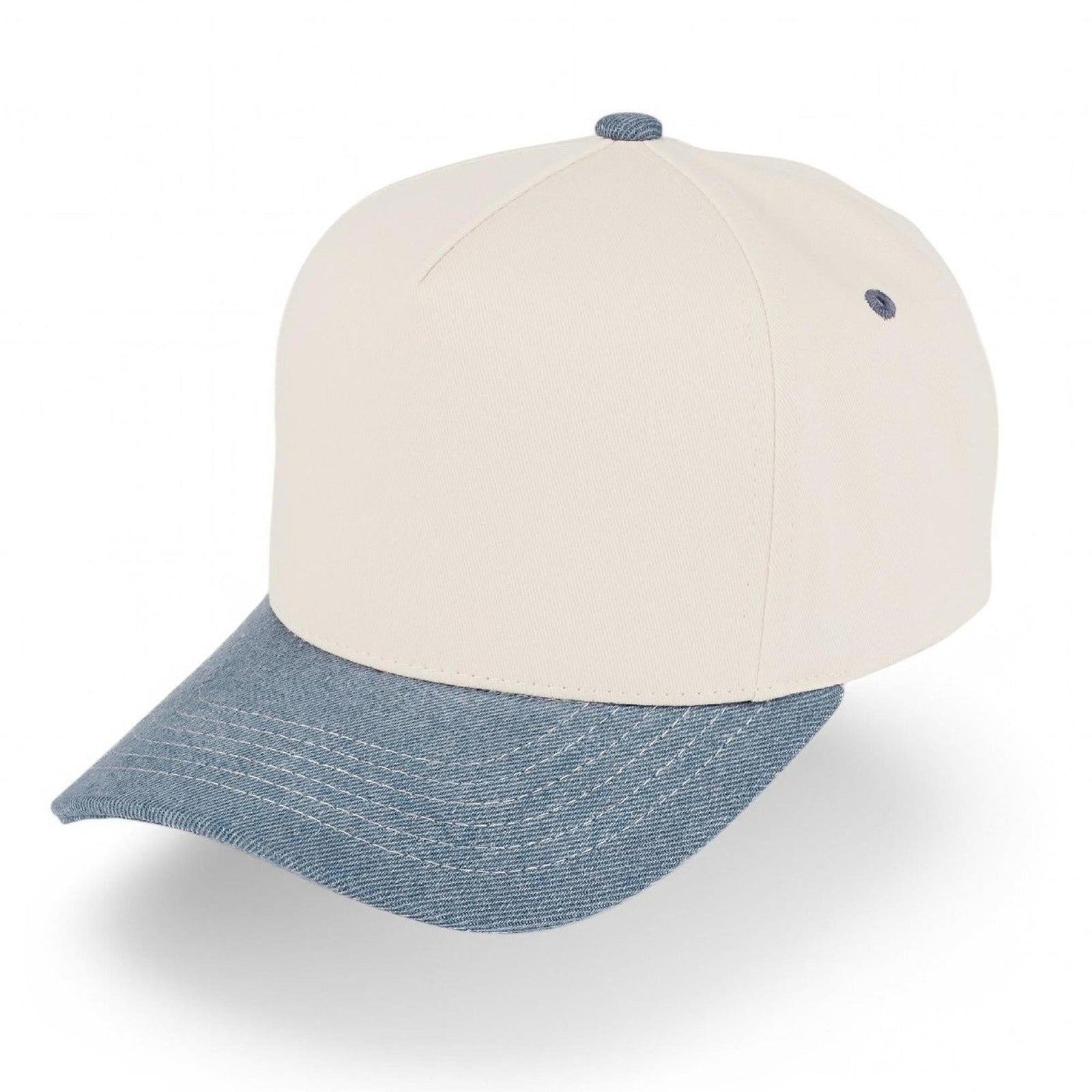 C.C Brand Two Tone Canvas Trucker Cap - Snapback Baseball Hat