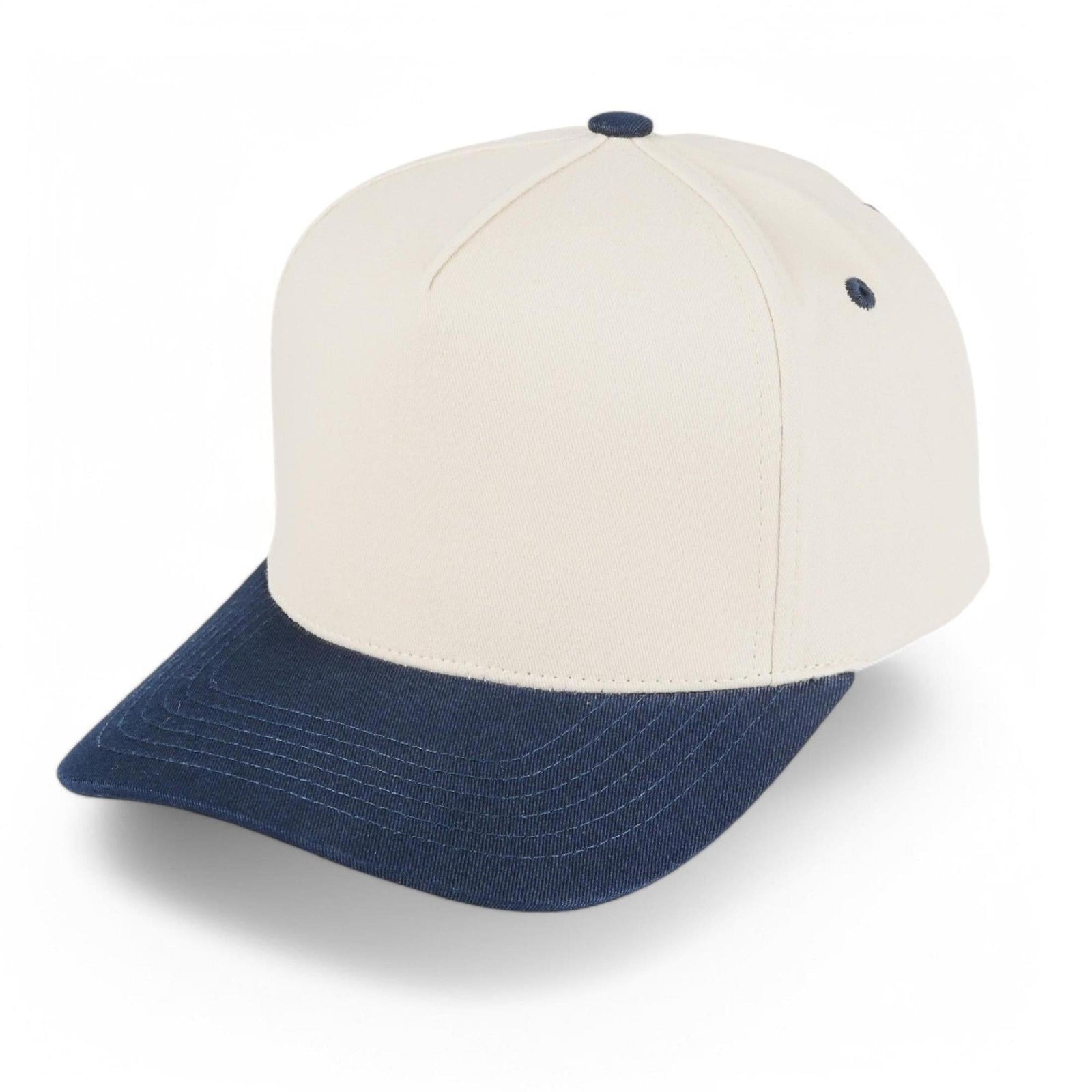 C.C Brand Two Tone Canvas Trucker Cap - Snapback Baseball Hat