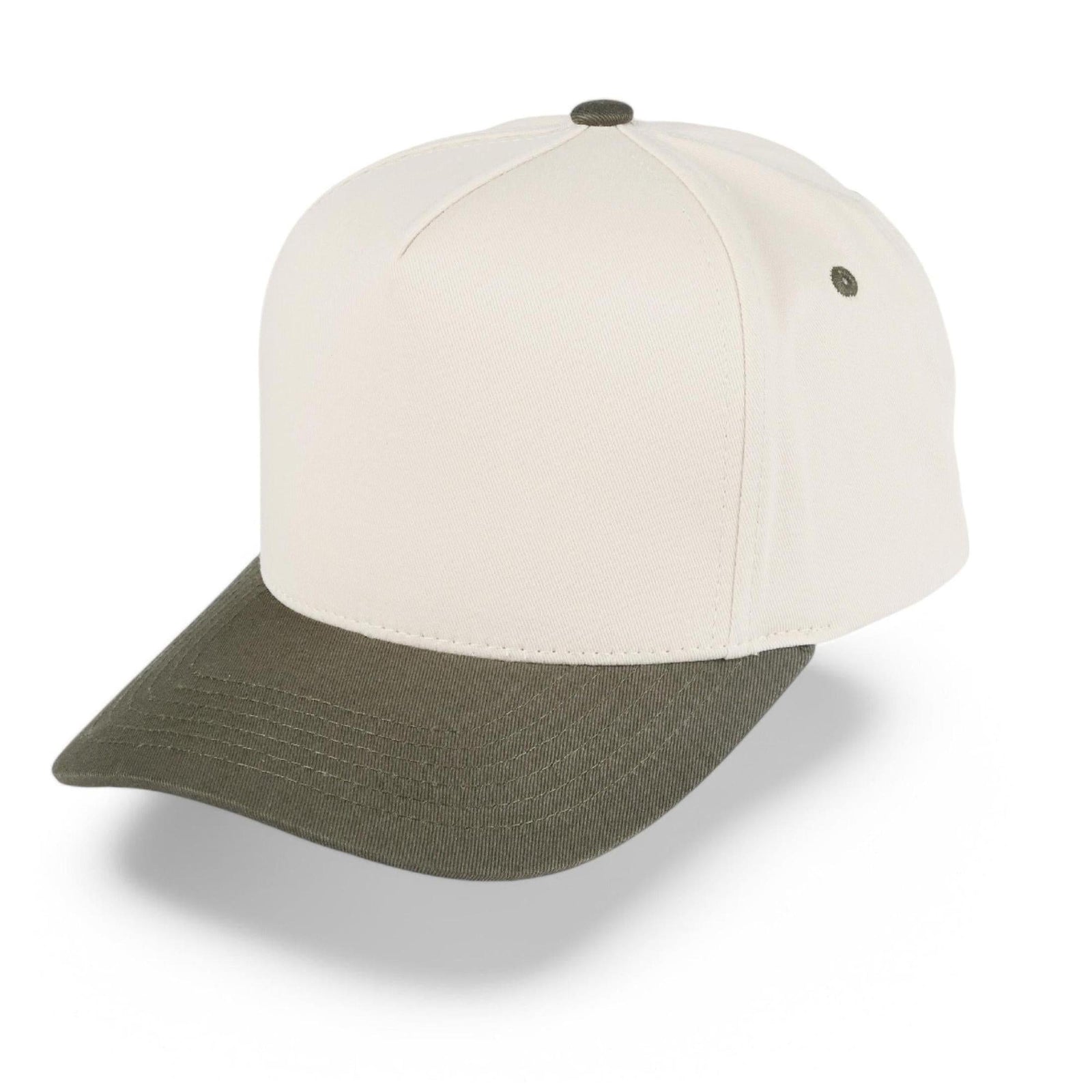 C.C Brand Two Tone Canvas Trucker Cap - Snapback Baseball Hat