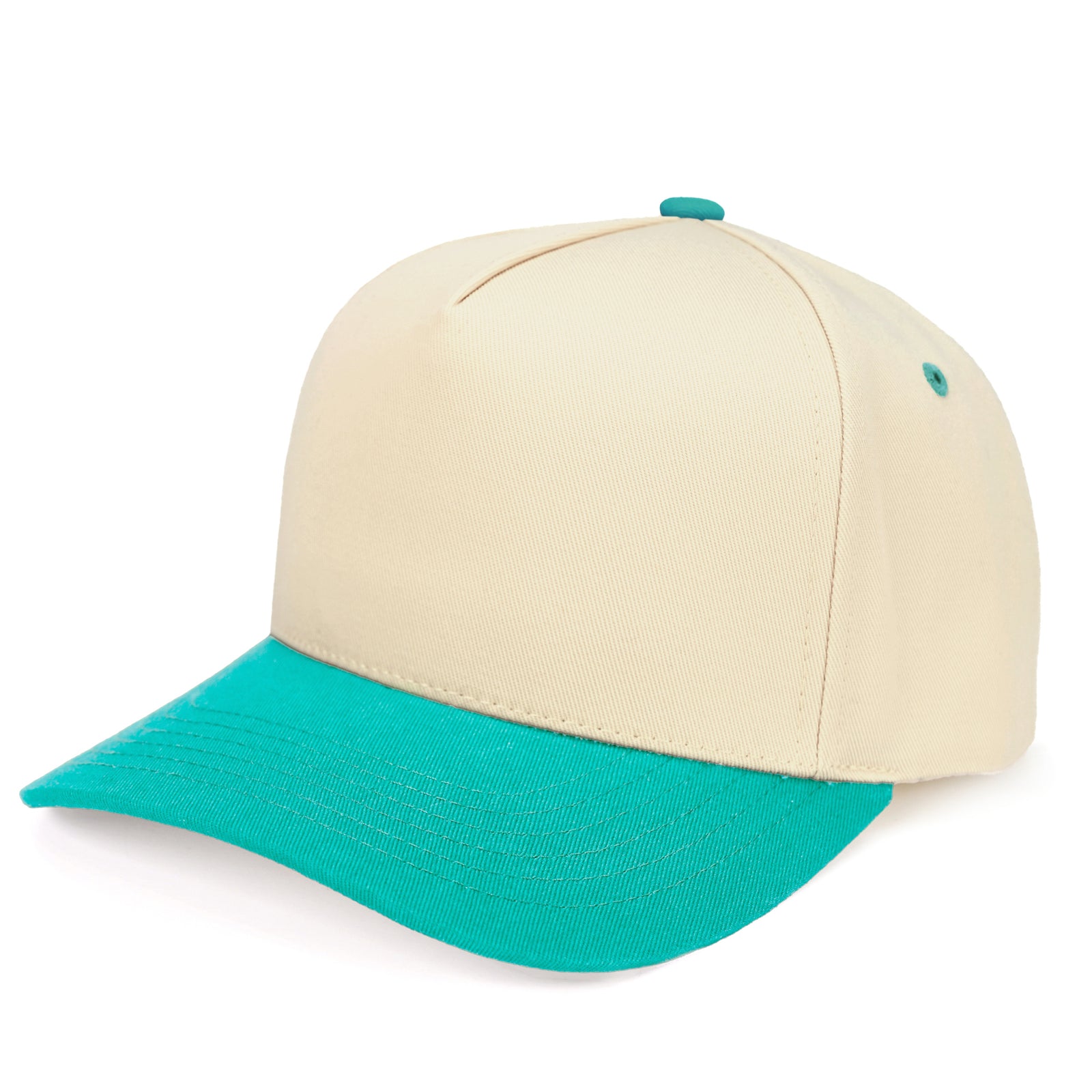 C.C Brand Two Tone Canvas Trucker Cap - Snapback Baseball Hat