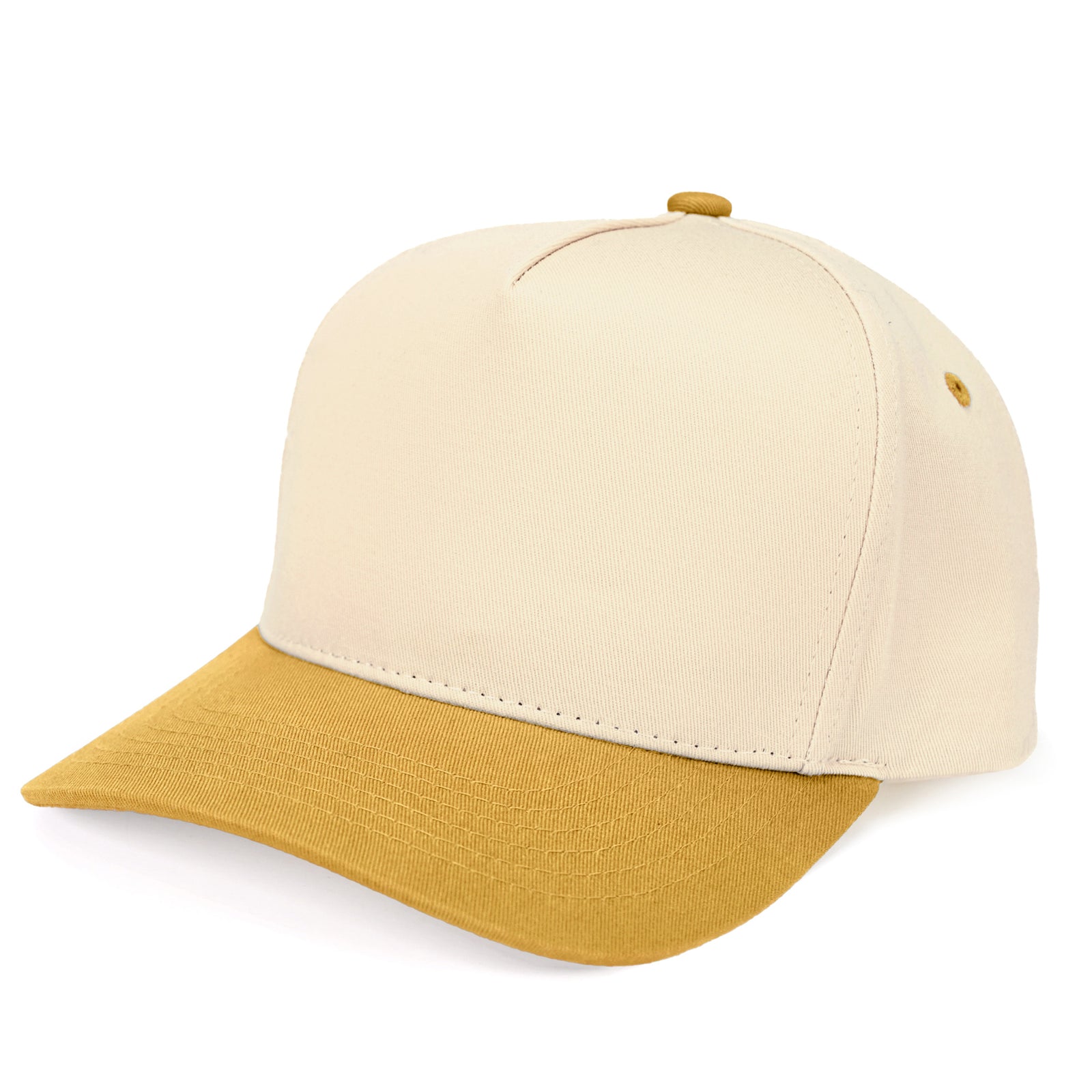 C.C Brand Two Tone Canvas Trucker Cap - Snapback Baseball Hat