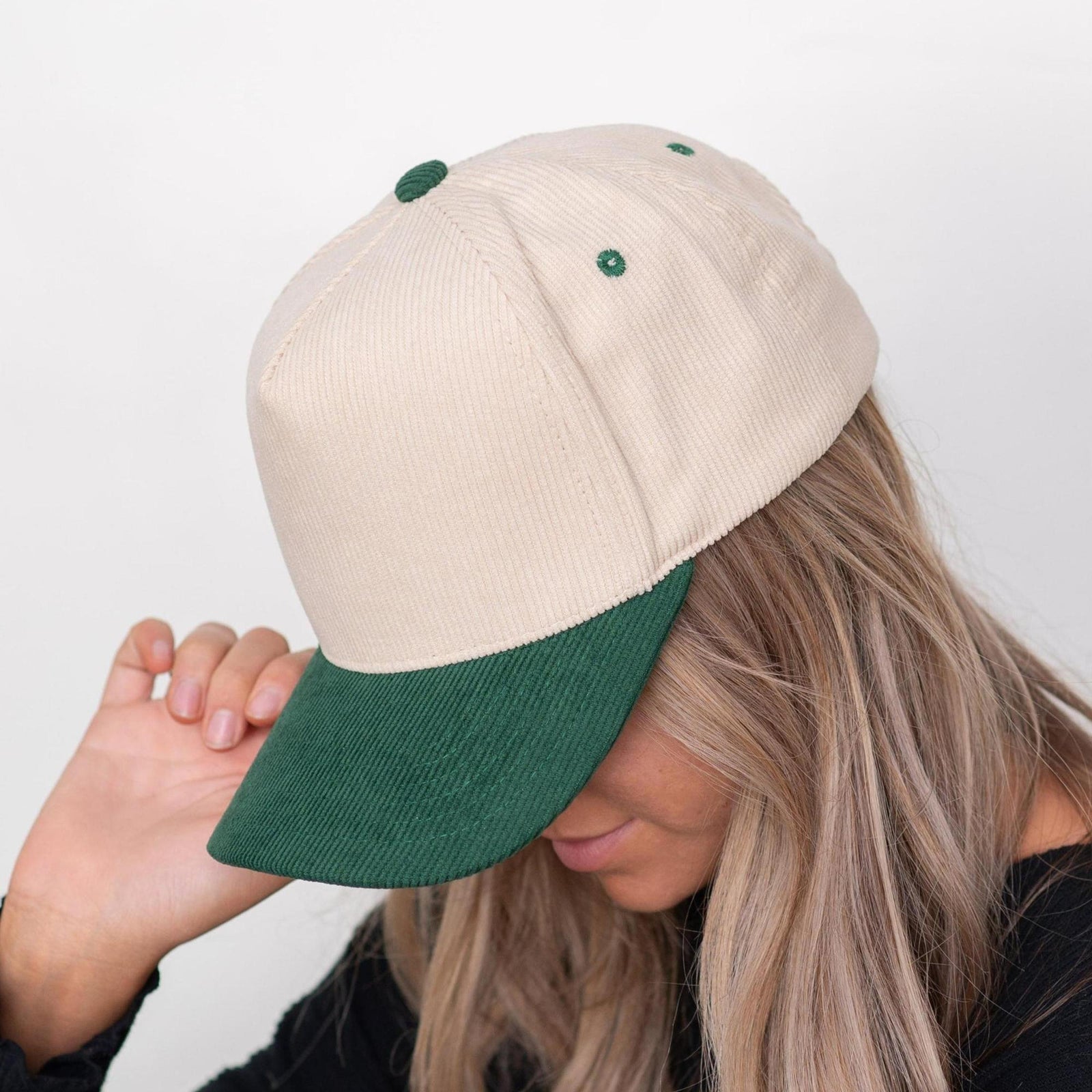 Truly Contagious Corduroy Snap Back Adjustable Trucker Cap