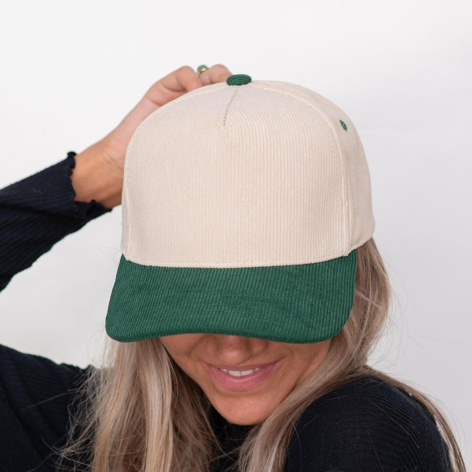 Truly Contagious Corduroy Snap Back Adjustable Trucker Cap