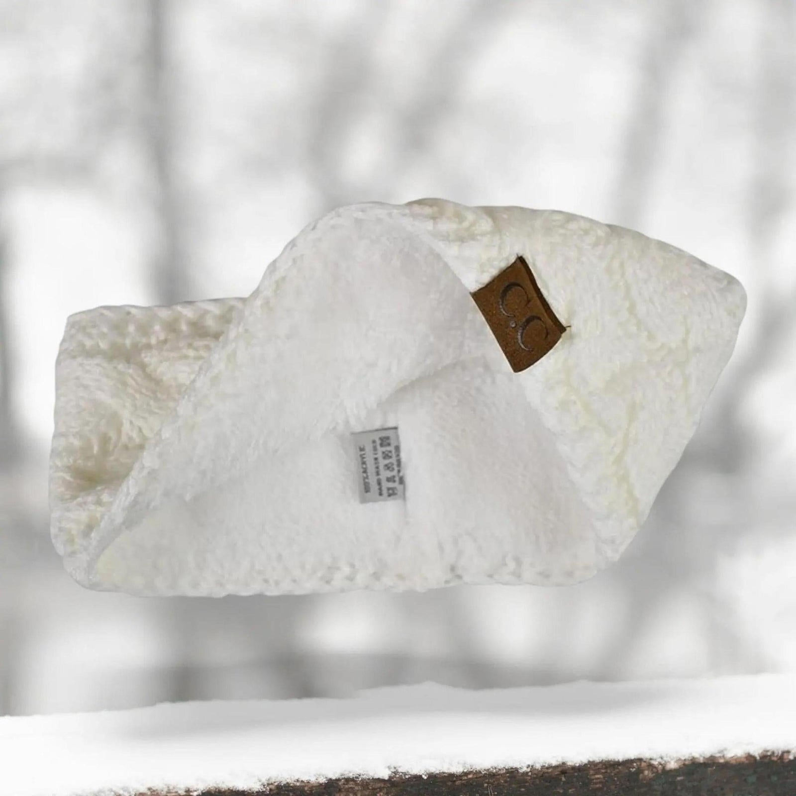 Cable Knit Lined Head Wrap for Women - Warm, Stylish Hair - Friendly Accessory | C.C. Brand - Truly Contagious