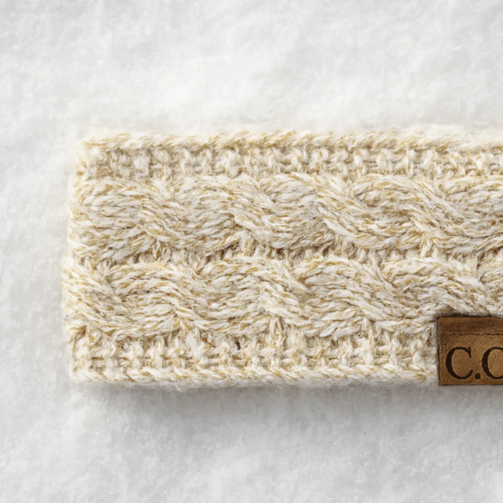 Cable Knit Lined Head Wrap for Women - Warm, Stylish Hair - Friendly Accessory | C.C. Brand - Truly Contagious