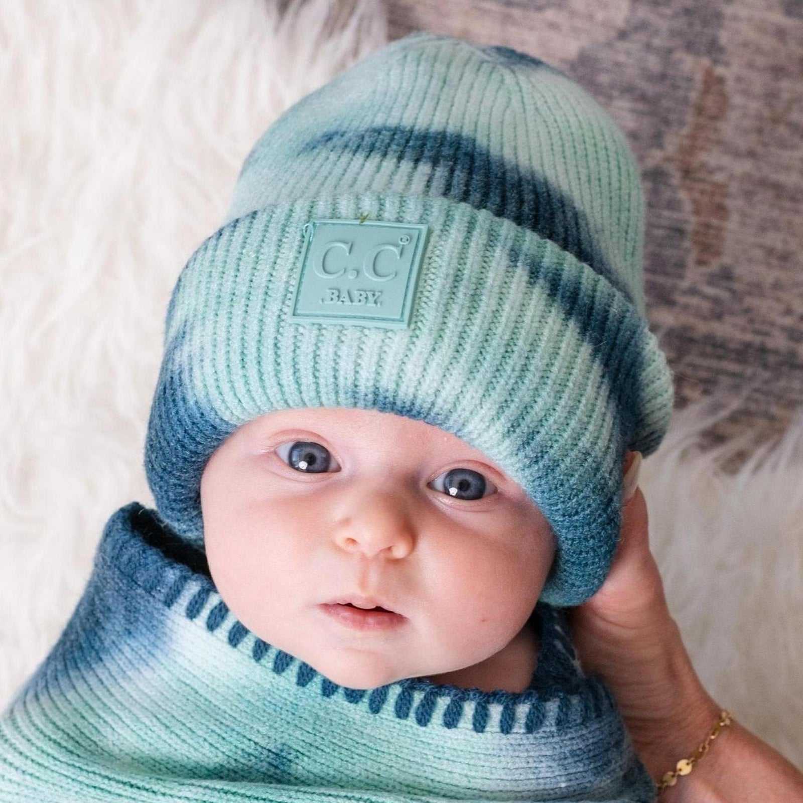CC Baby Tie Dye Unisex Beanie for Newborn to 12 Months - Truly Contagious