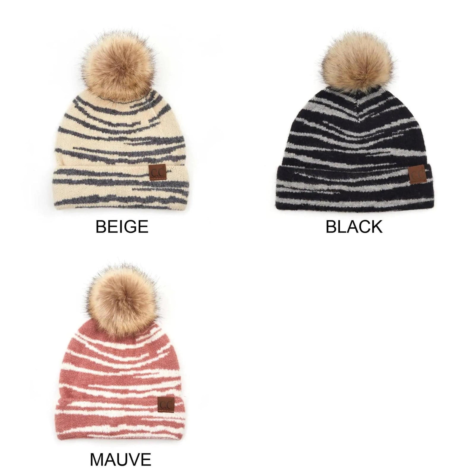 CC Beanie Animal Print Winter Hats - Truly Contagious