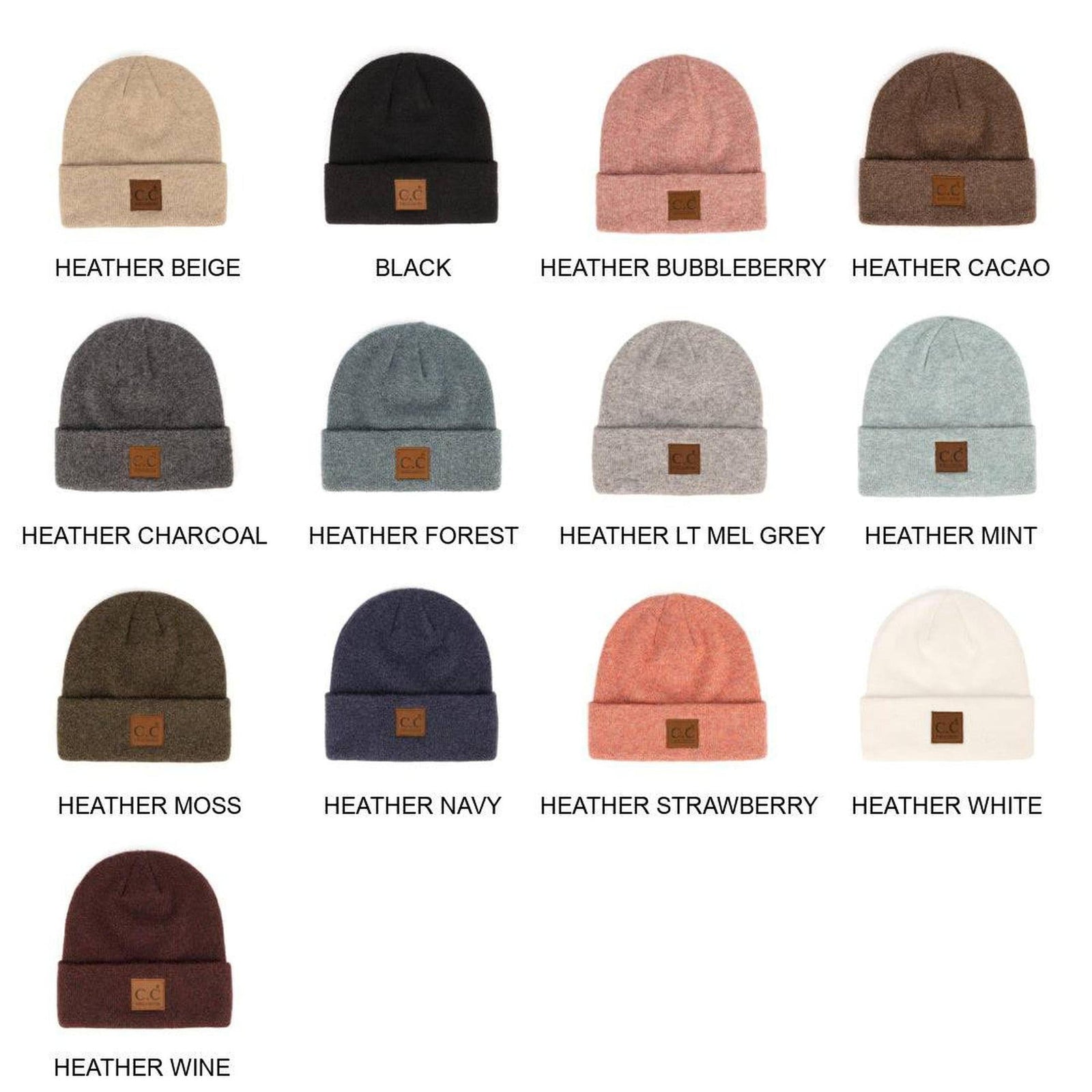 CC Beanie Heather Knit Basic - Truly Contagious