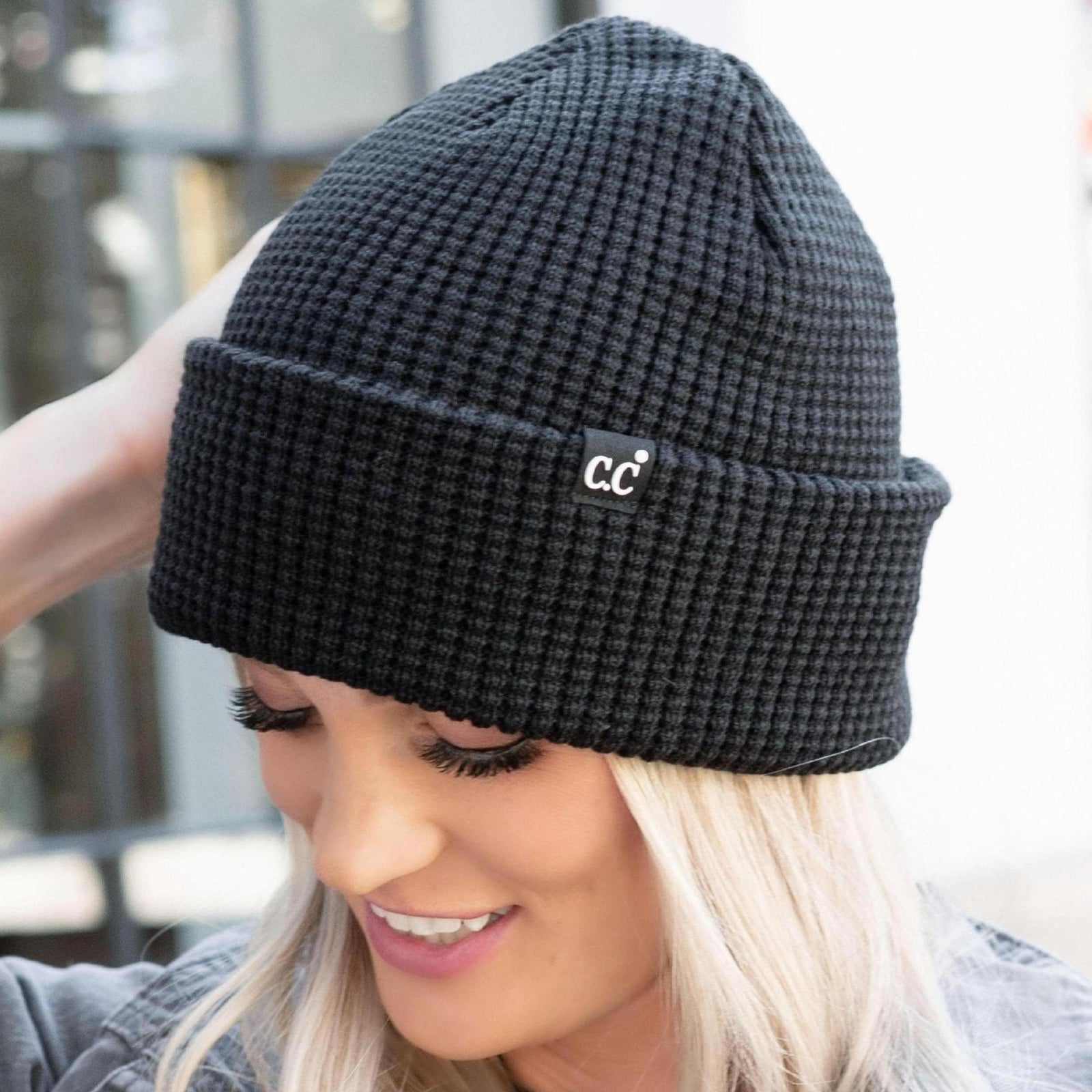 CC Beanie Waffle Knit - Truly Contagious