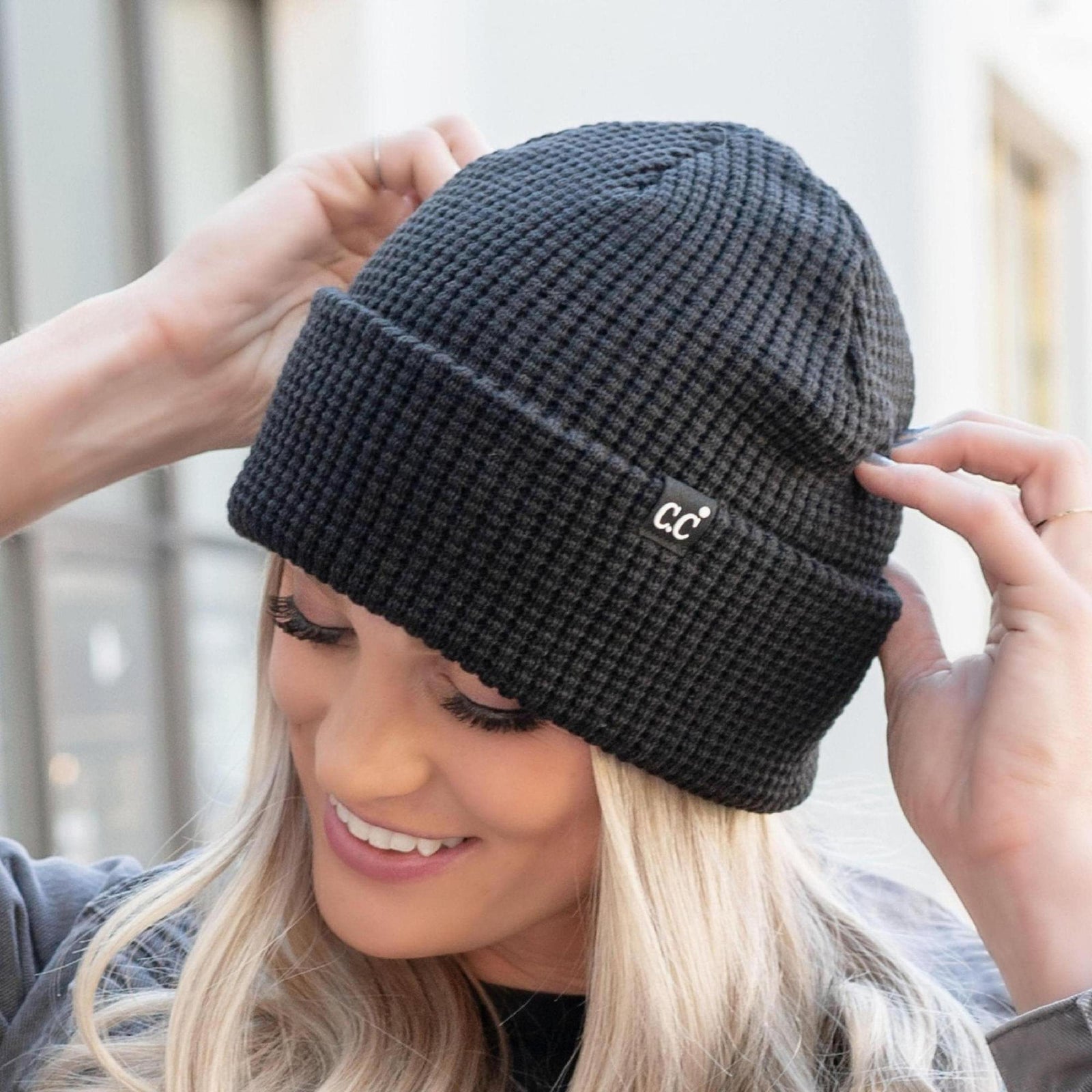 CC Beanie Waffle Knit - Truly Contagious