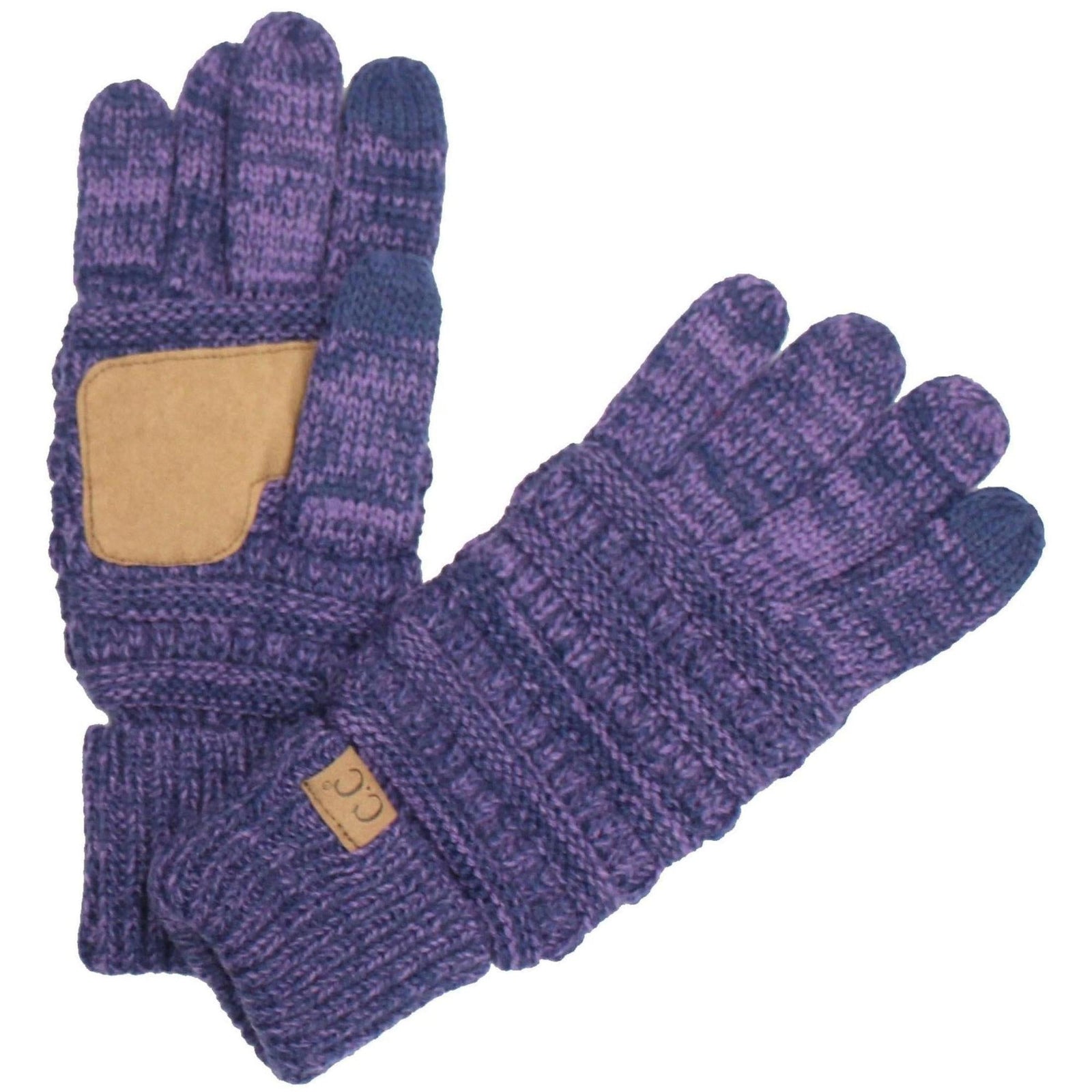 CC Brand Multi - Toned Touchscreen Tech Phone Gloves Winter Accessories - Truly Contagious