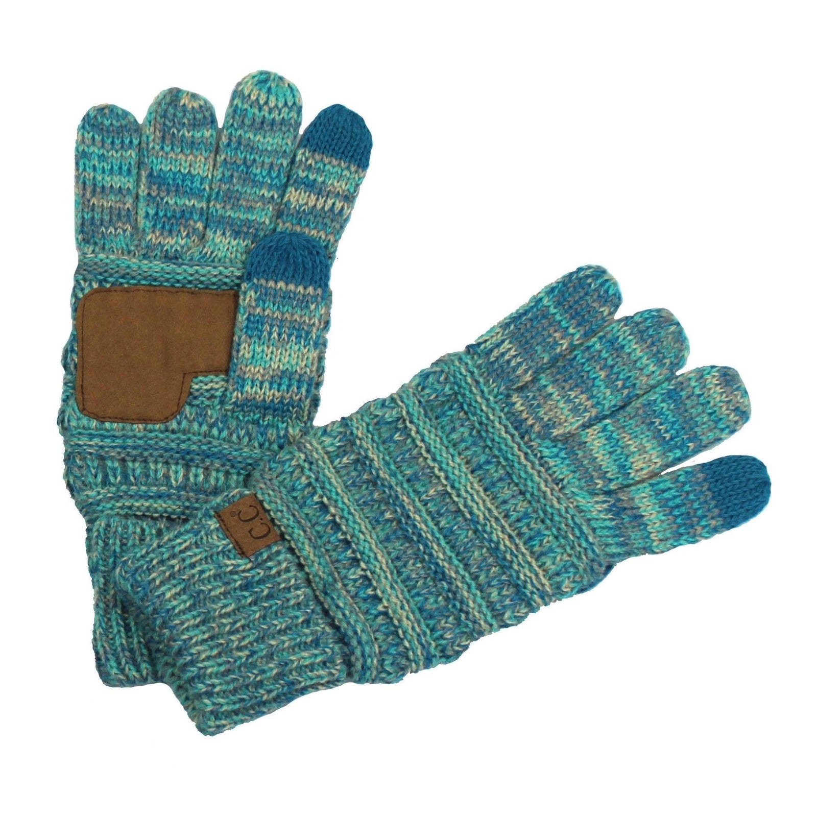 CC Brand Multi - Toned Touchscreen Tech Phone Gloves Winter Accessories - Truly Contagious