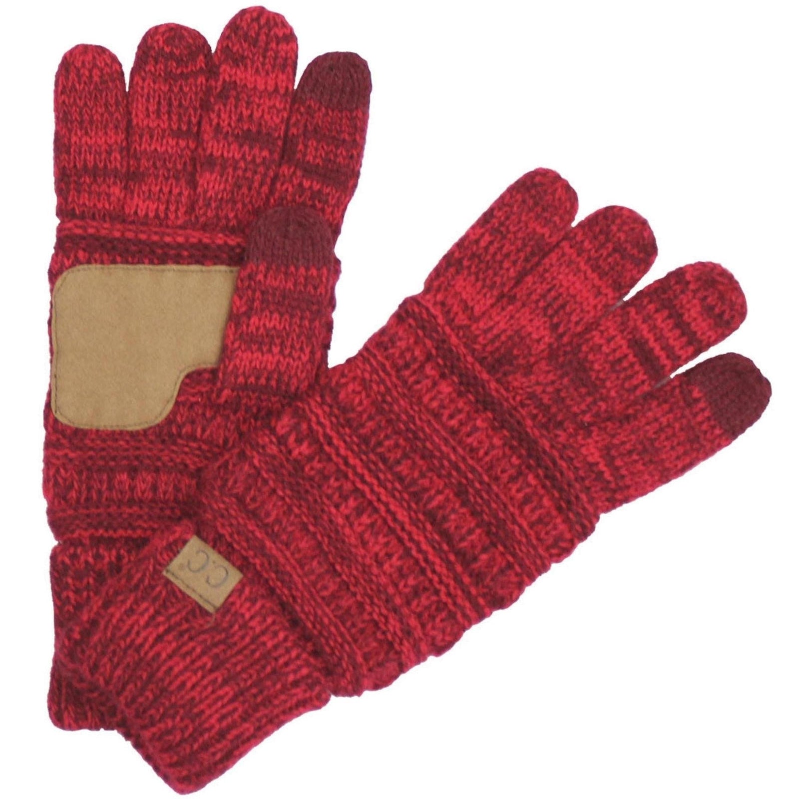 CC Brand Multi - Toned Touchscreen Tech Phone Gloves Winter Accessories - Truly Contagious
