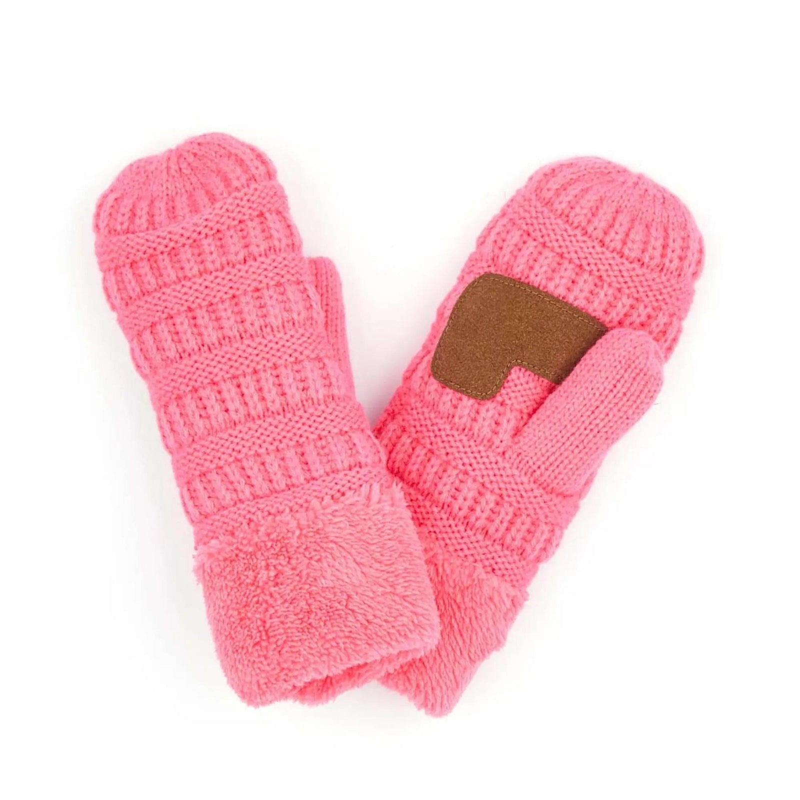CC Brand Sherpa Lined Mittens Unisex Winter Accessories - Truly Contagious