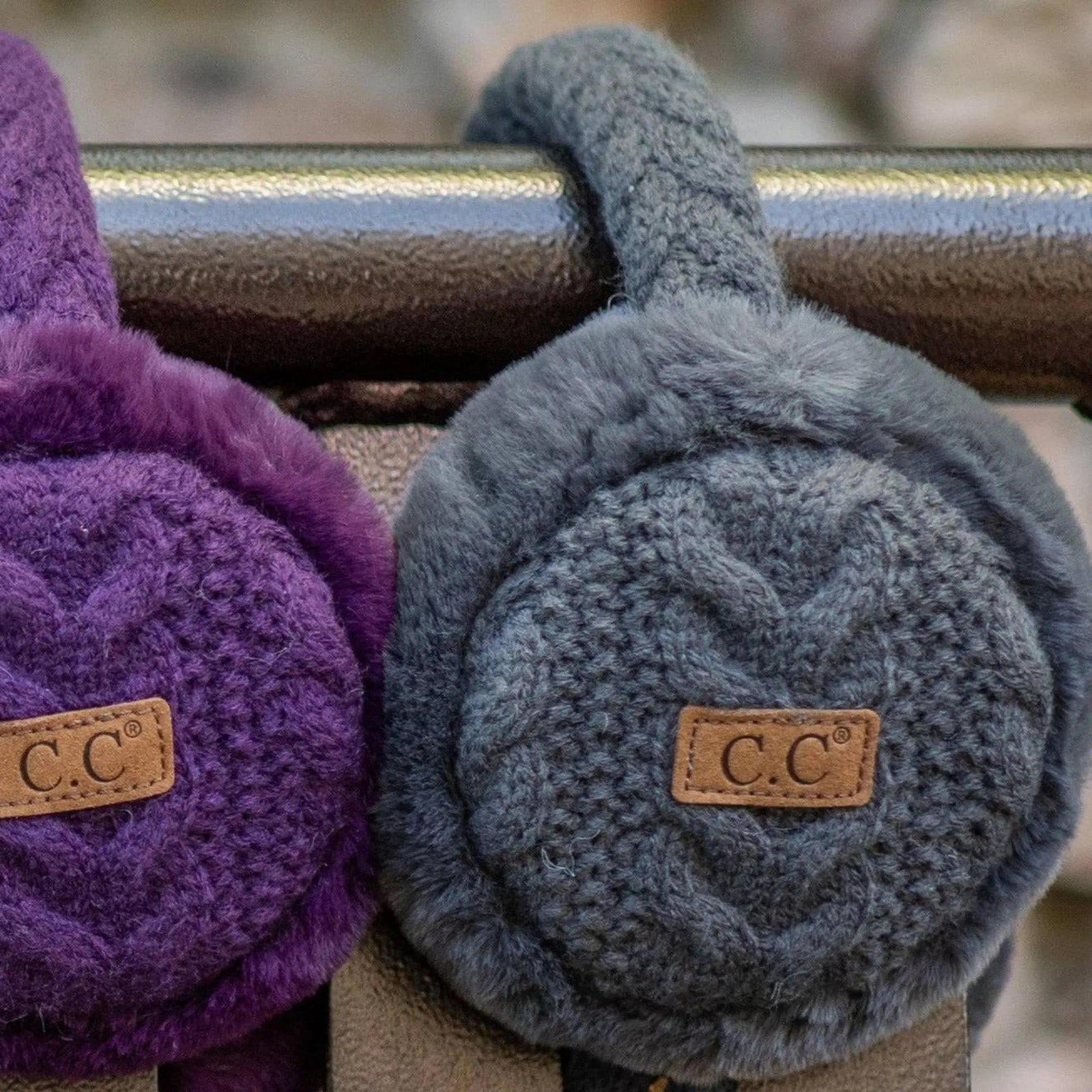 CC Cable Knit Earmuffs - Truly Contagious