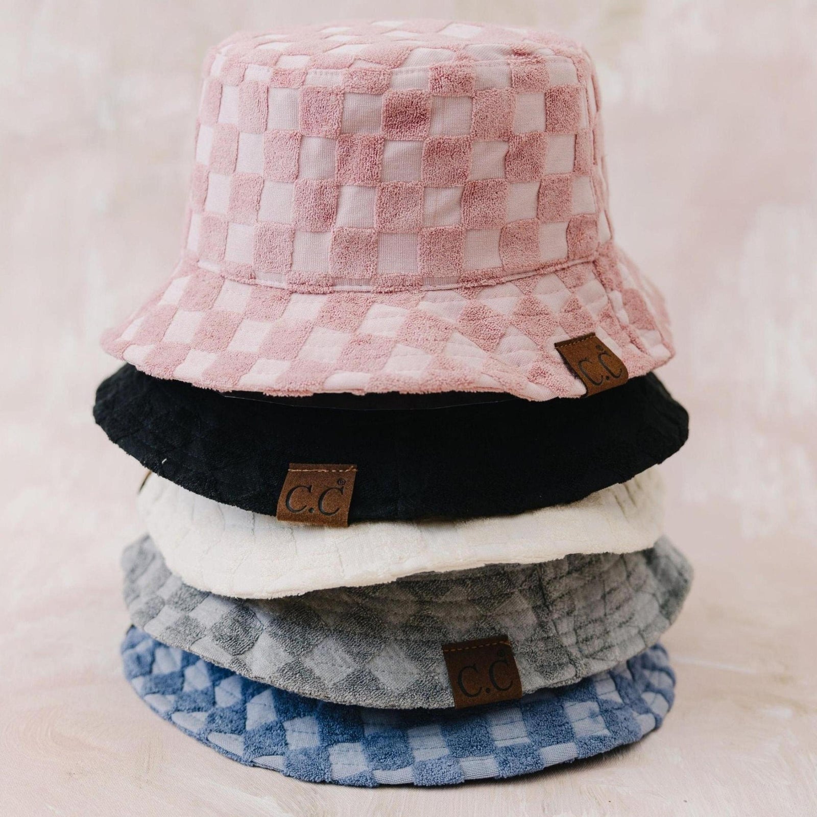 CC Checkered Terry Cloth Bucket - Truly Contagious
