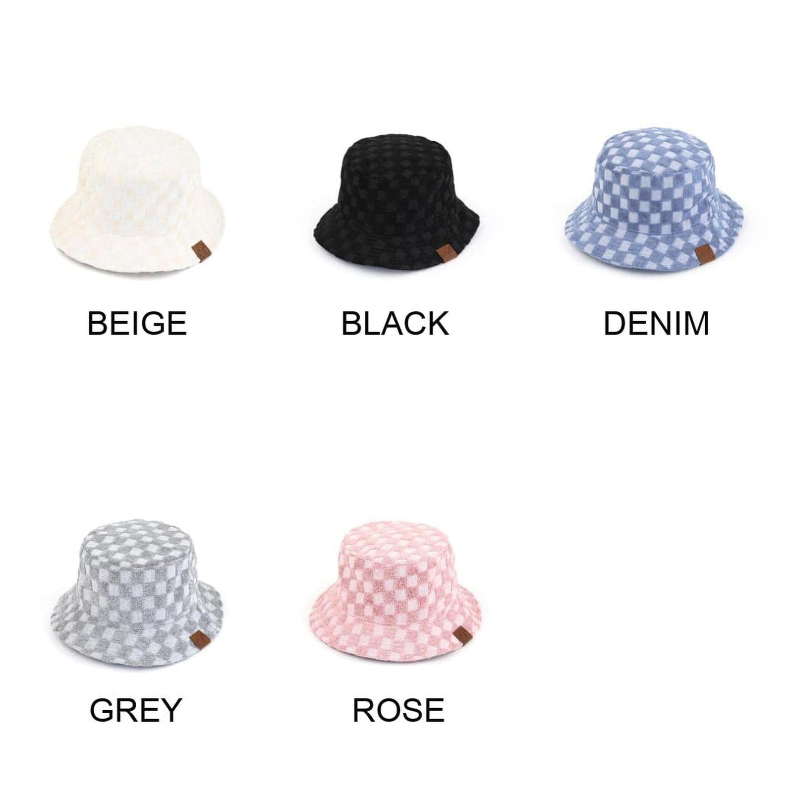 CC Checkered Terry Cloth Bucket - Truly Contagious