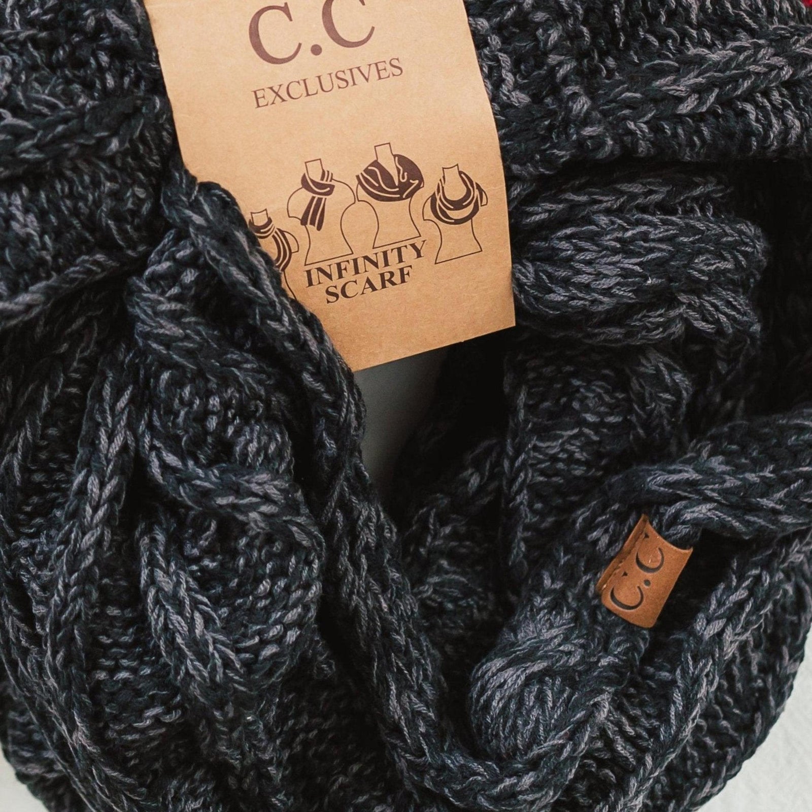 CC Comfy Infinity Scarf | 2 - Tone - Truly Contagious