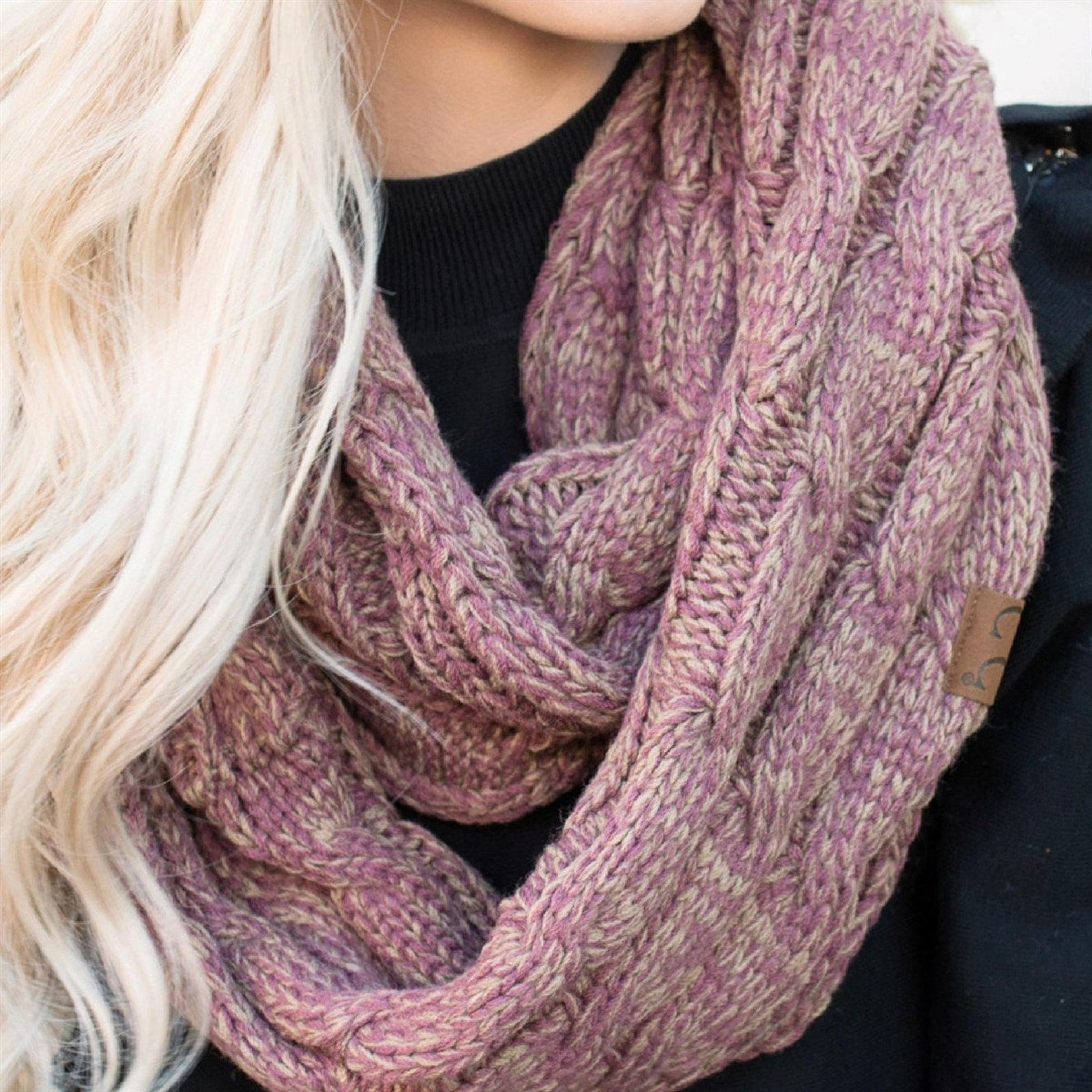 CC Comfy Infinity Scarf | 2 - Tone - Truly Contagious