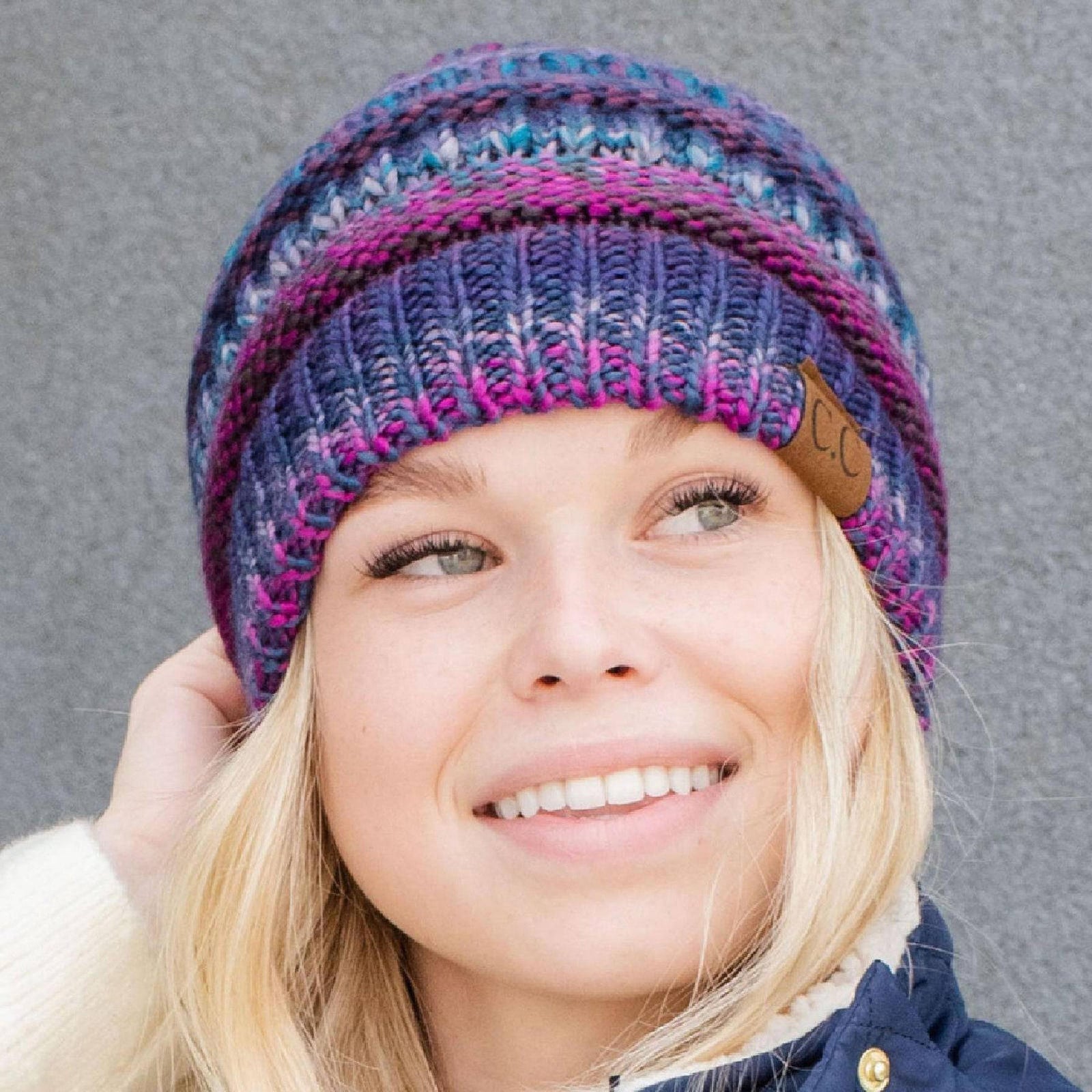 CC Comfy Striped Beanie - Truly Contagious