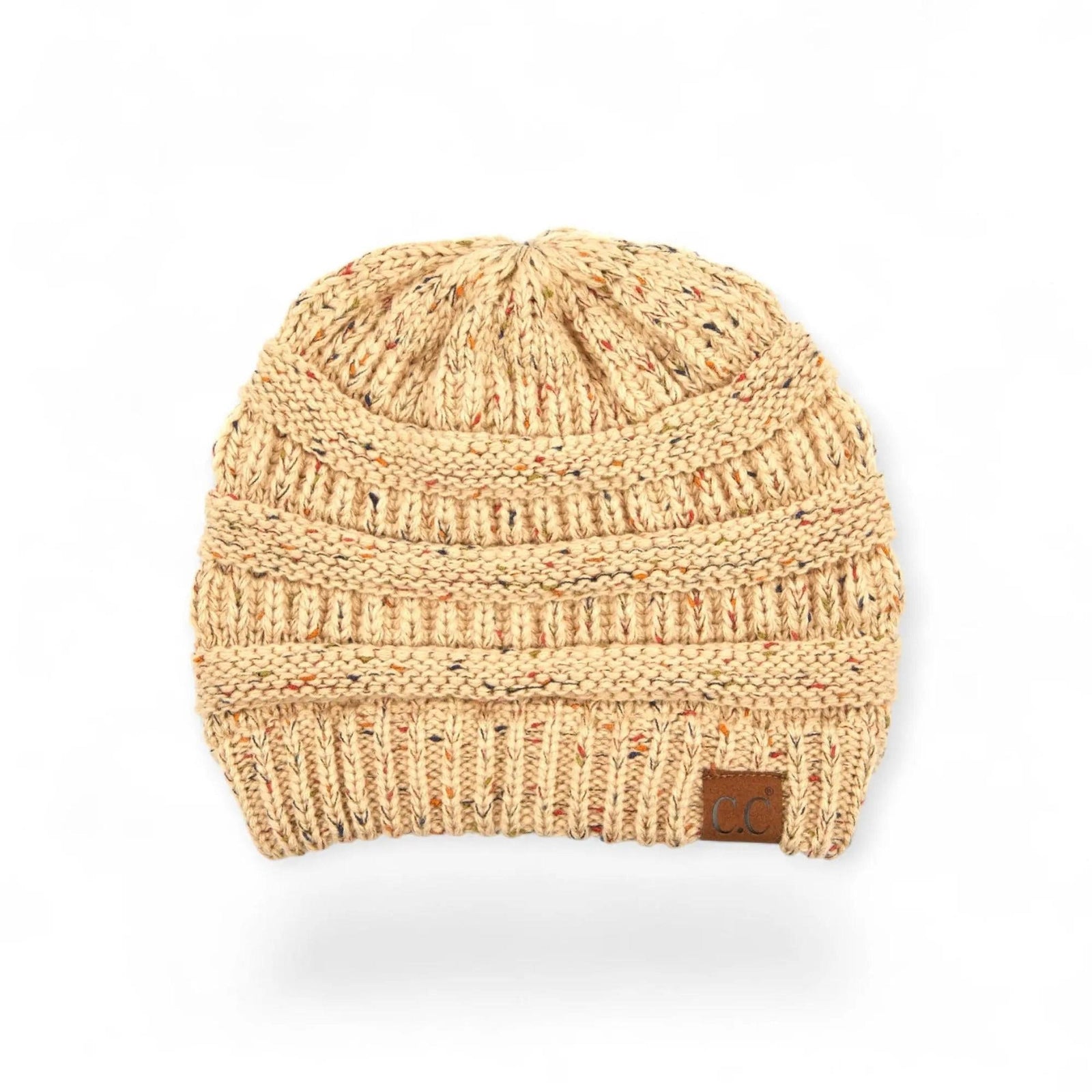 C.C® Cozy Confetti Knit Beanie - Unisex Soft Acrylic Winter Hat (One Size 20"-24") - Truly Contagious