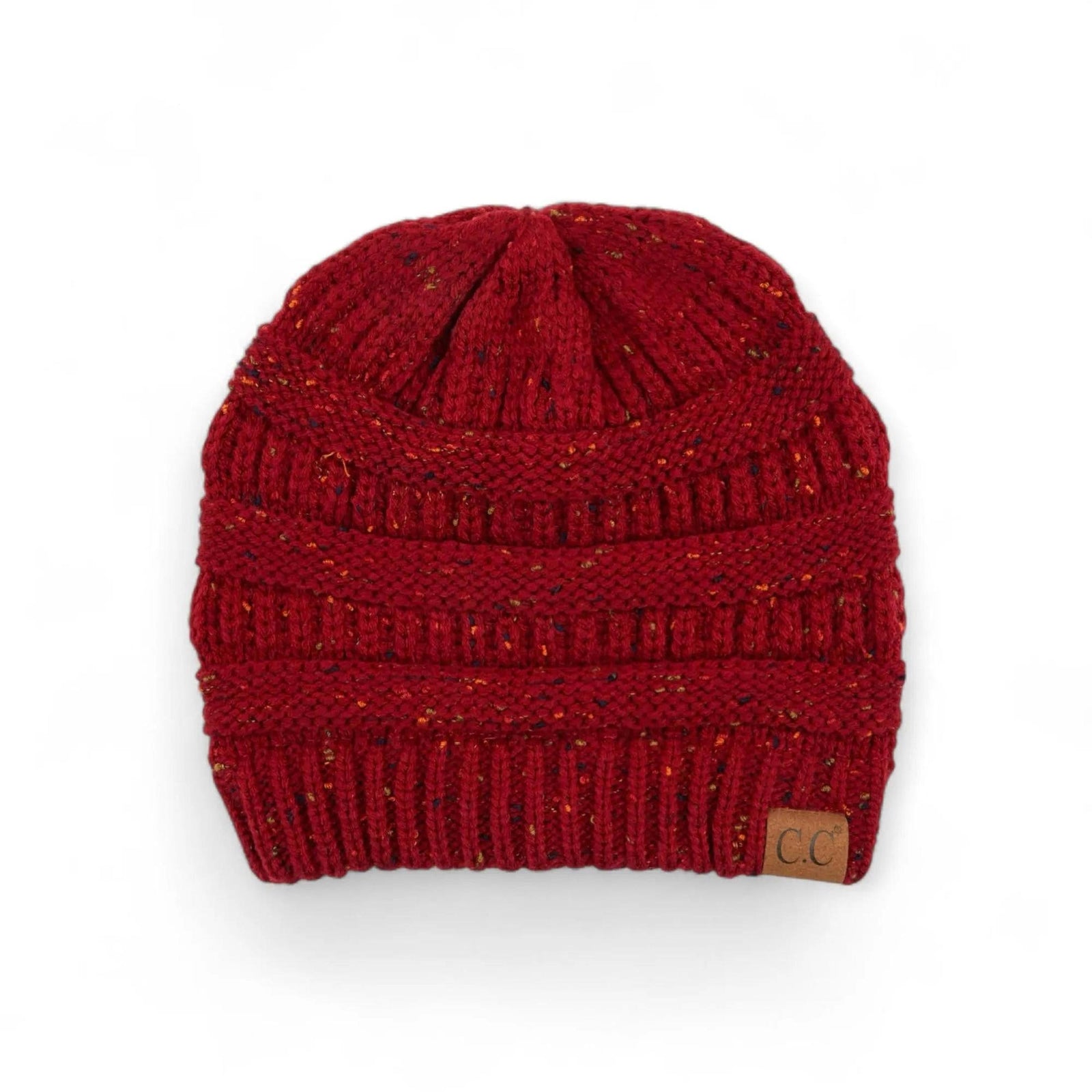 C.C® Cozy Confetti Knit Beanie - Unisex Soft Acrylic Winter Hat (One Size 20"-24") - Truly Contagious