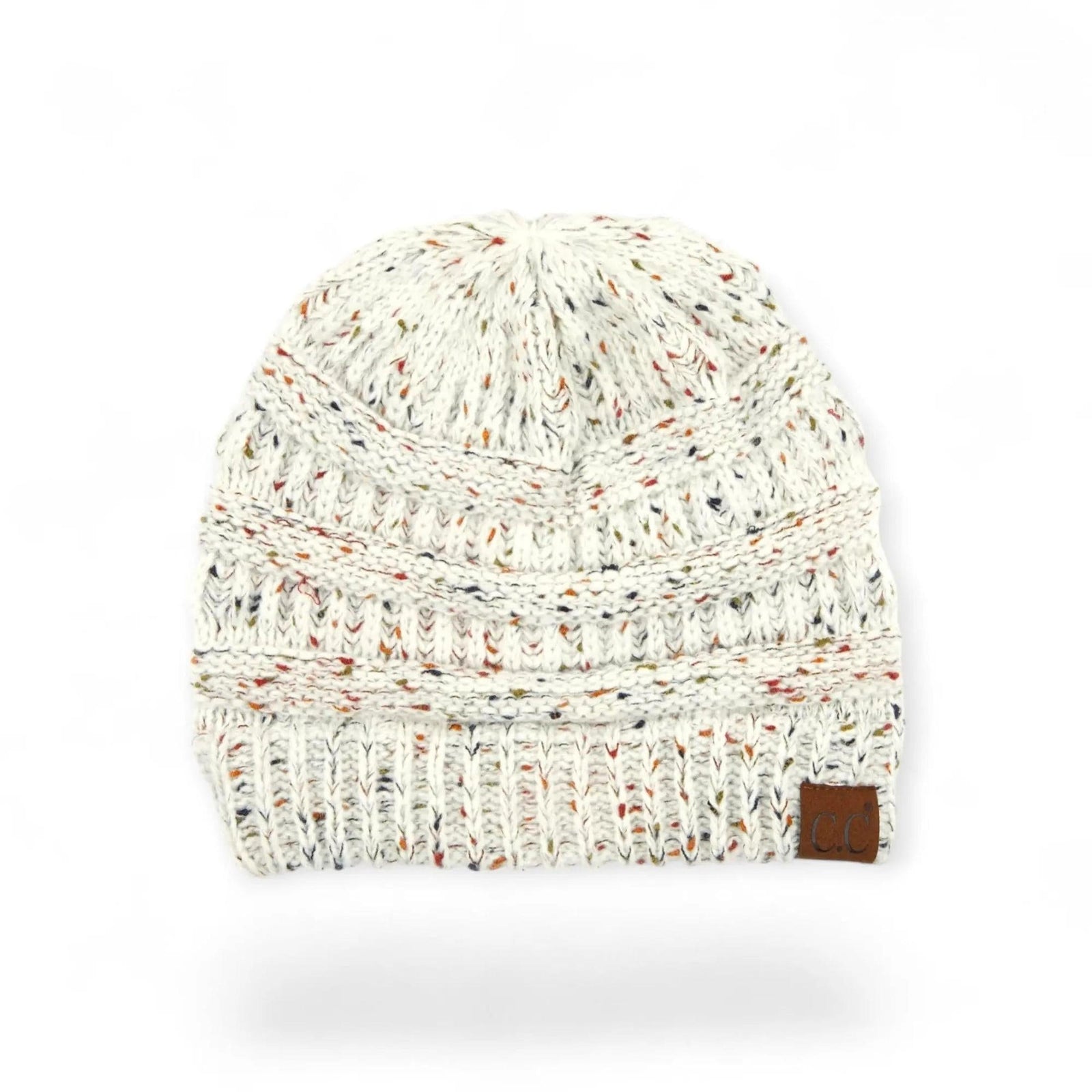 C.C® Cozy Confetti Knit Beanie - Unisex Soft Acrylic Winter Hat (One Size 20"-24") - Truly Contagious