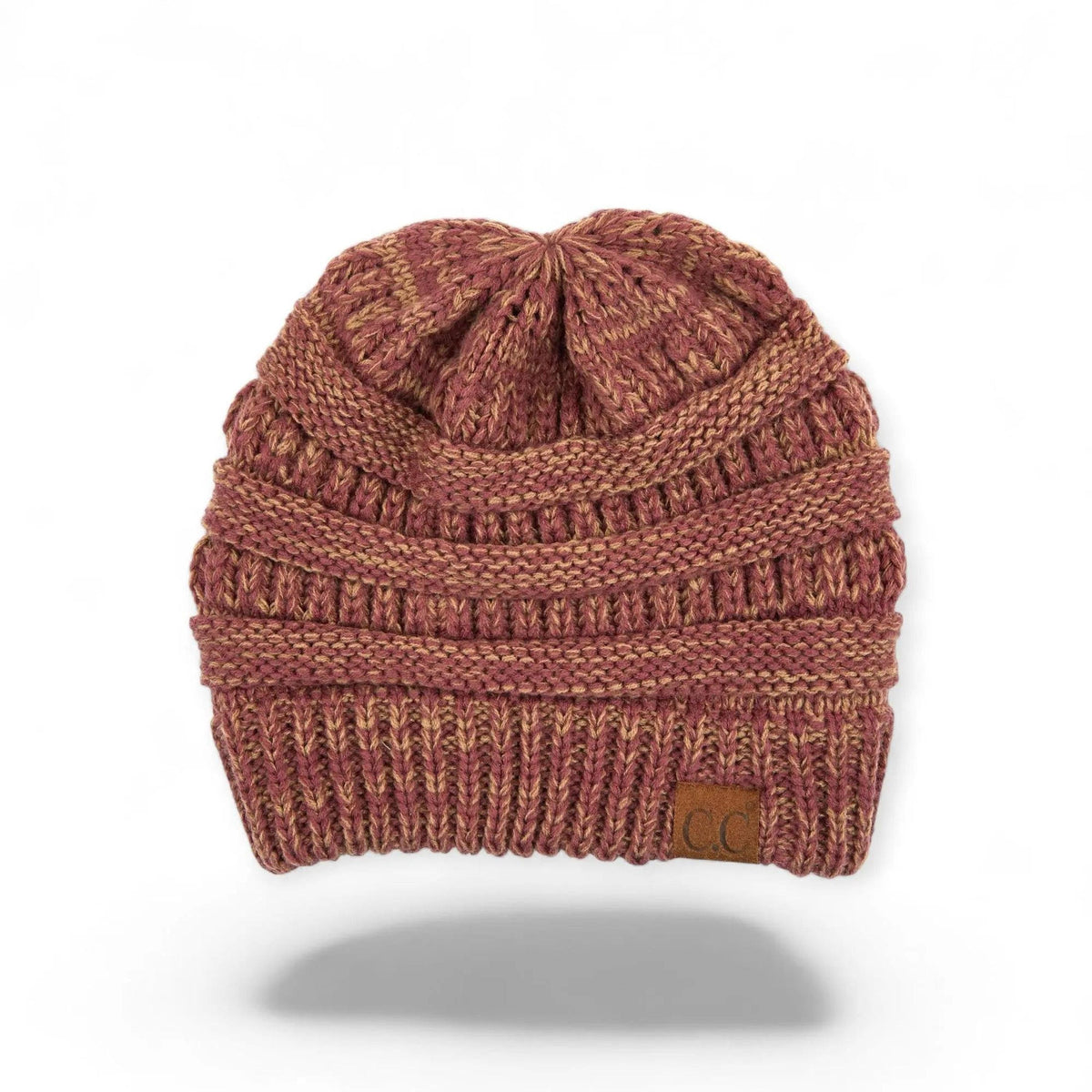 C.C® Crafted Multi - Color Beanie - Unisex Soft Acrylic Winter Hat, Crochet - Look Knit, One Size - Truly Contagious