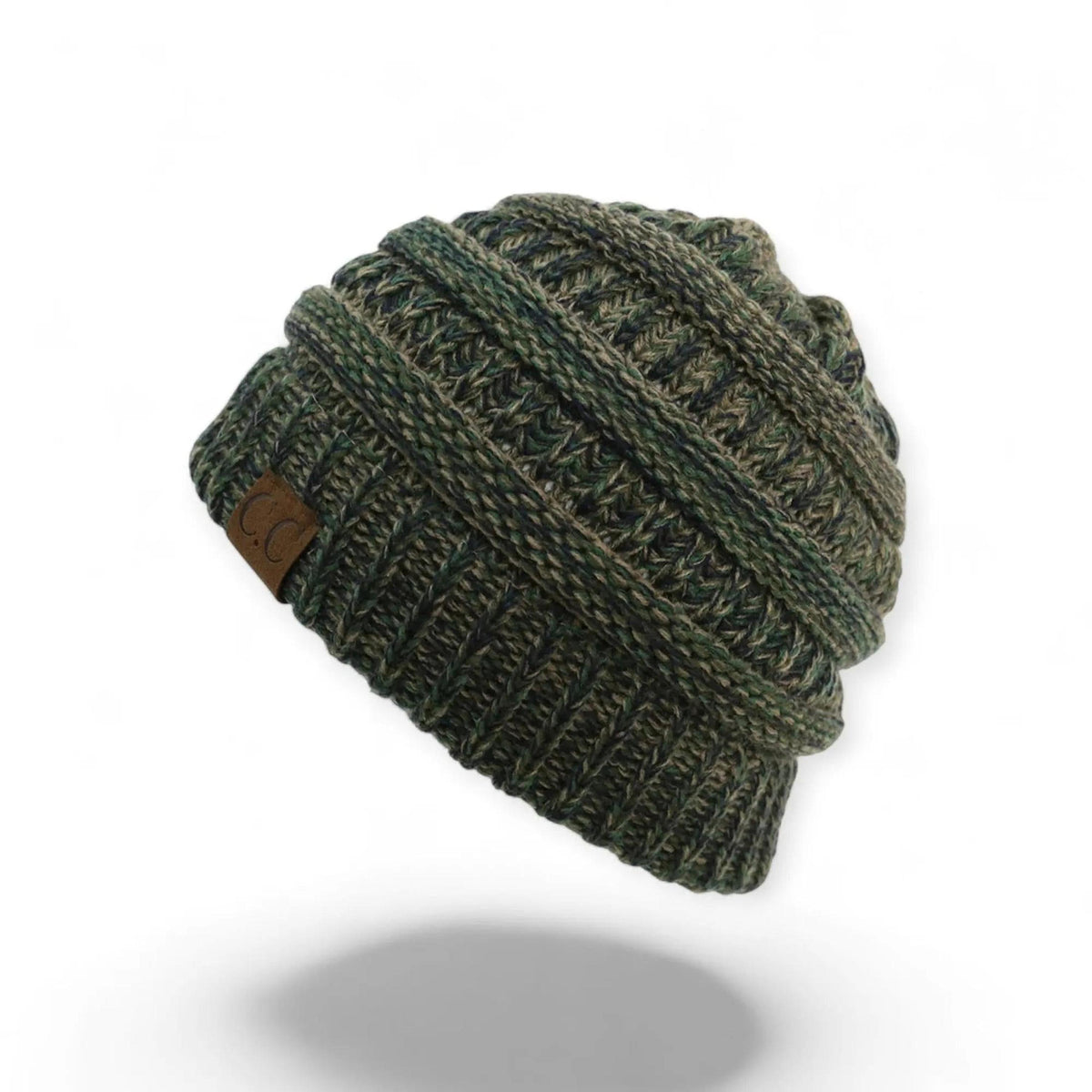 C.C® Crafted Multi - Color Beanie - Unisex Soft Acrylic Winter Hat, Crochet - Look Knit, One Size - Truly Contagious