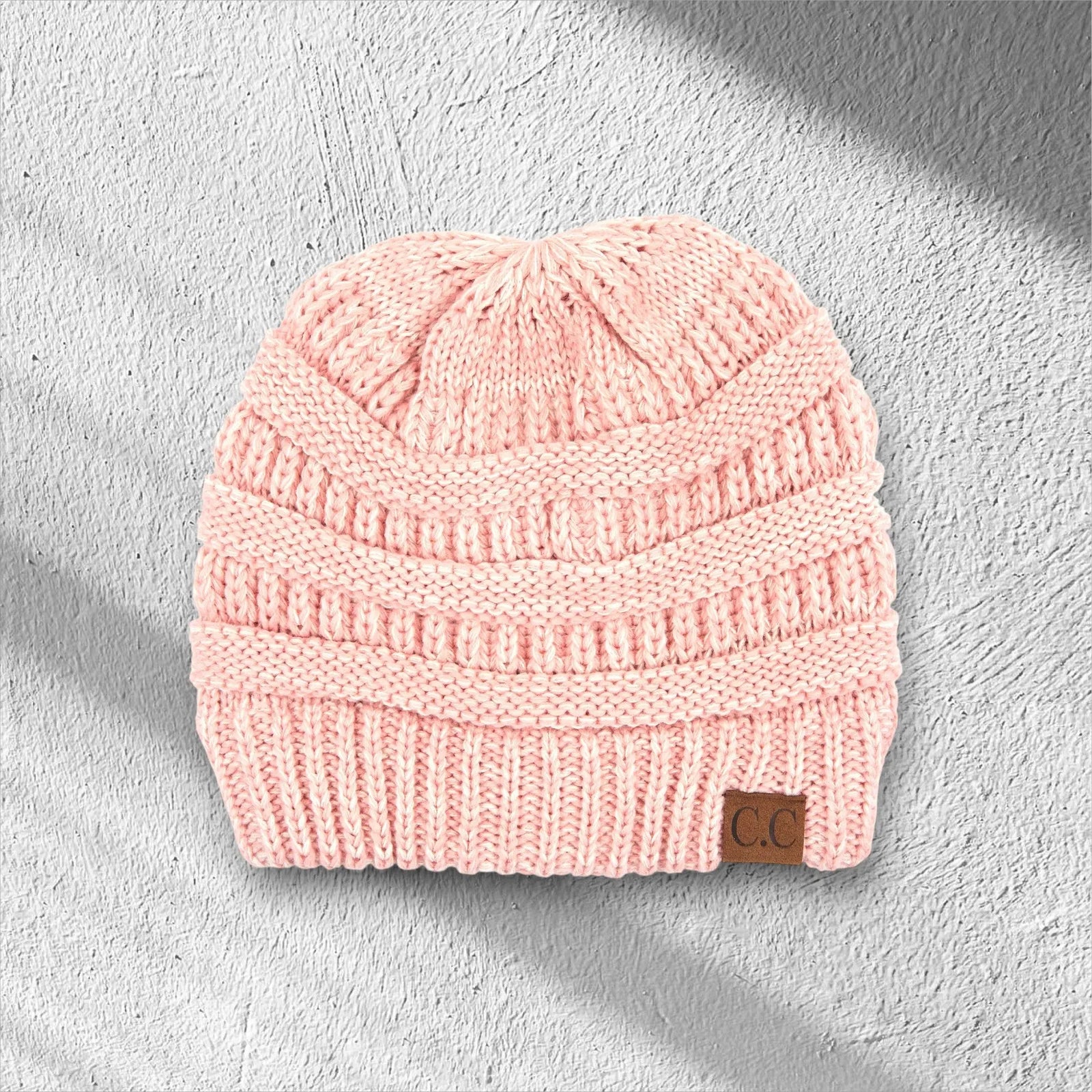 C.C® Crafted Multi - Color Beanie - Unisex Soft Acrylic Winter Hat, Crochet - Look Knit, One Size - Truly Contagious