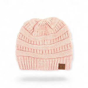 C.C® Crafted Multi - Color Beanie - Unisex Soft Acrylic Winter Hat, Crochet - Look Knit, One Size - Truly Contagious