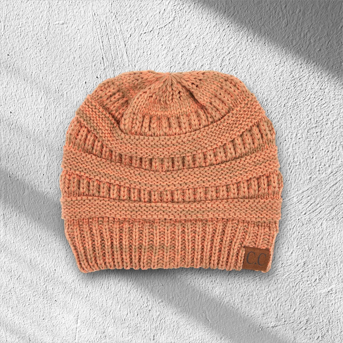 C.C® Crafted Multi - Color Beanie - Unisex Soft Acrylic Winter Hat, Crochet - Look Knit, One Size - Truly Contagious