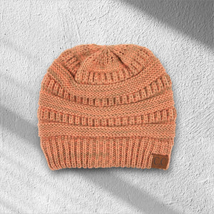 C.C® Crafted Multi - Color Beanie - Unisex Soft Acrylic Winter Hat, Crochet - Look Knit, One Size - Truly Contagious